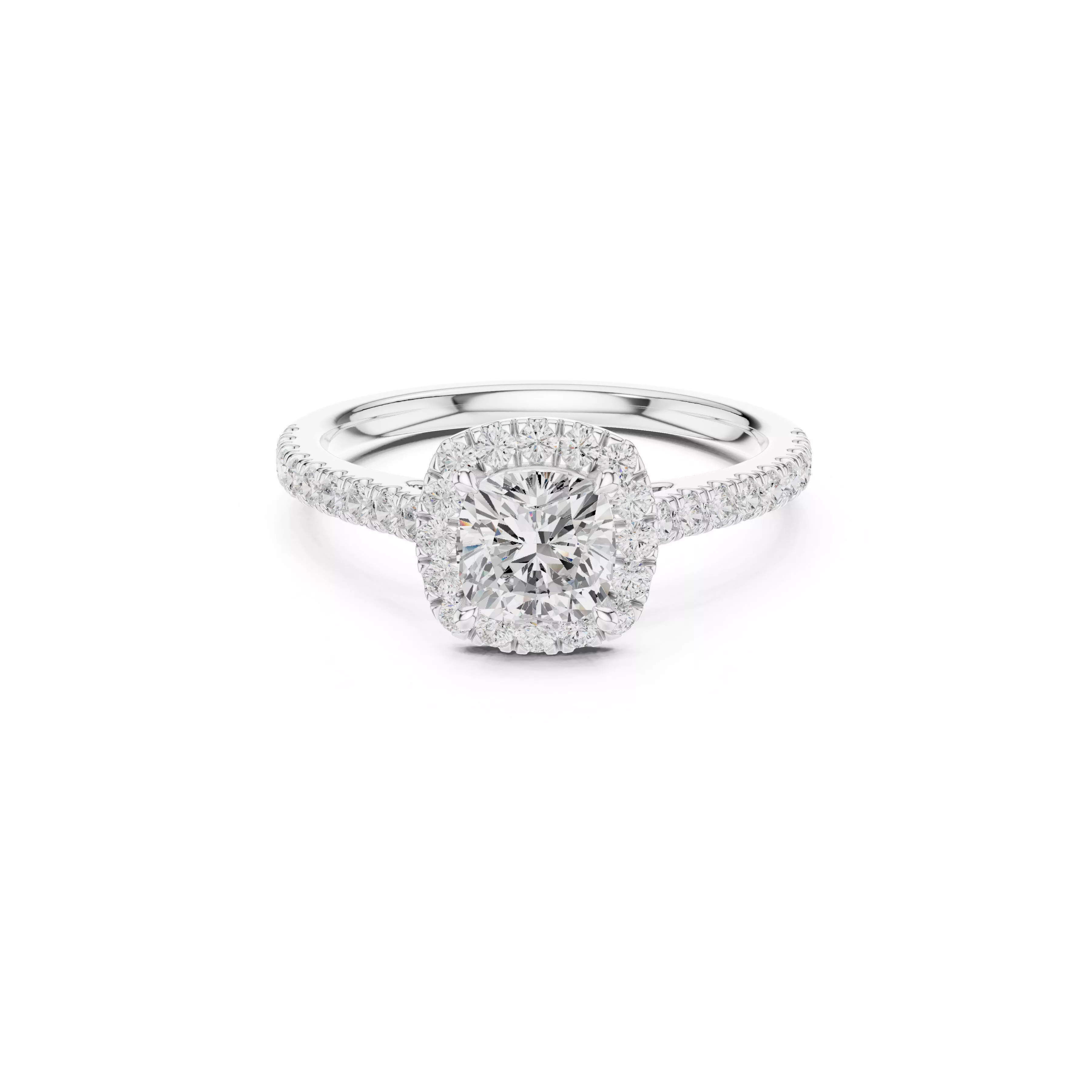 Fine Jewelry Diamond Ring STL 3DM CAD Model 47 3D print model