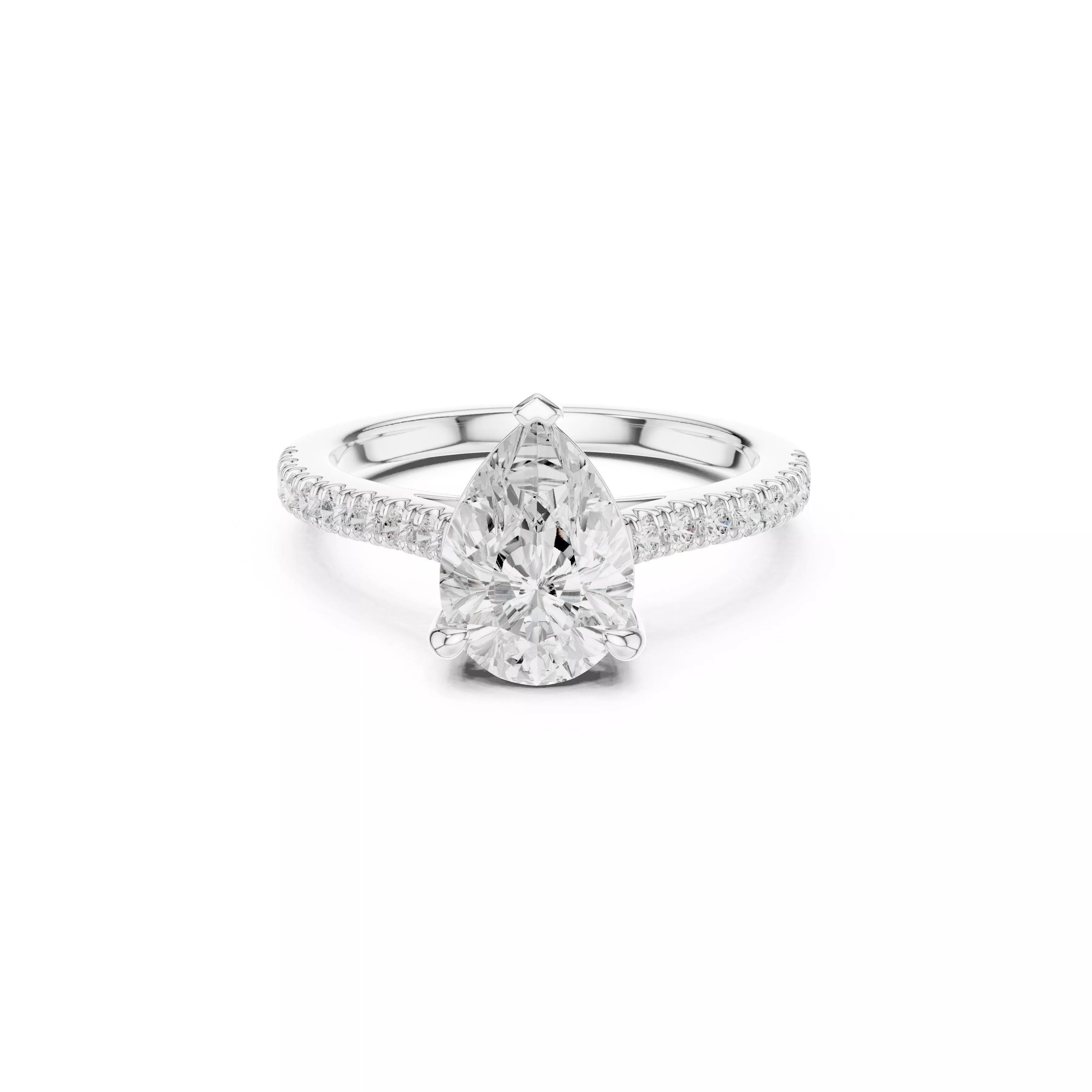 Fine Jewelry Diamond Ring STL 3DM CAD Model 45 3D print model