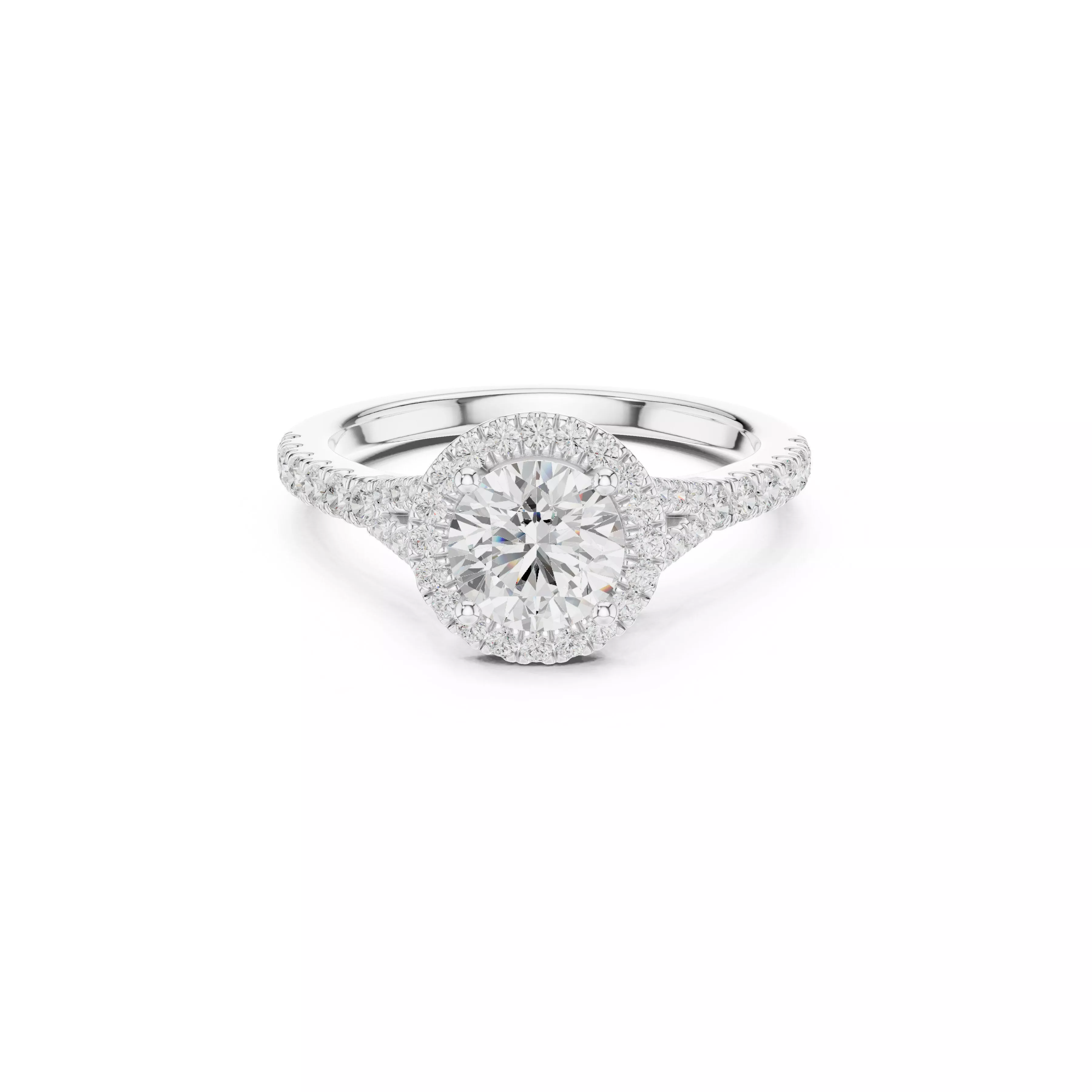 Fine Jewelry Diamond Ring STL 3DM CAD Model 44 3D print model