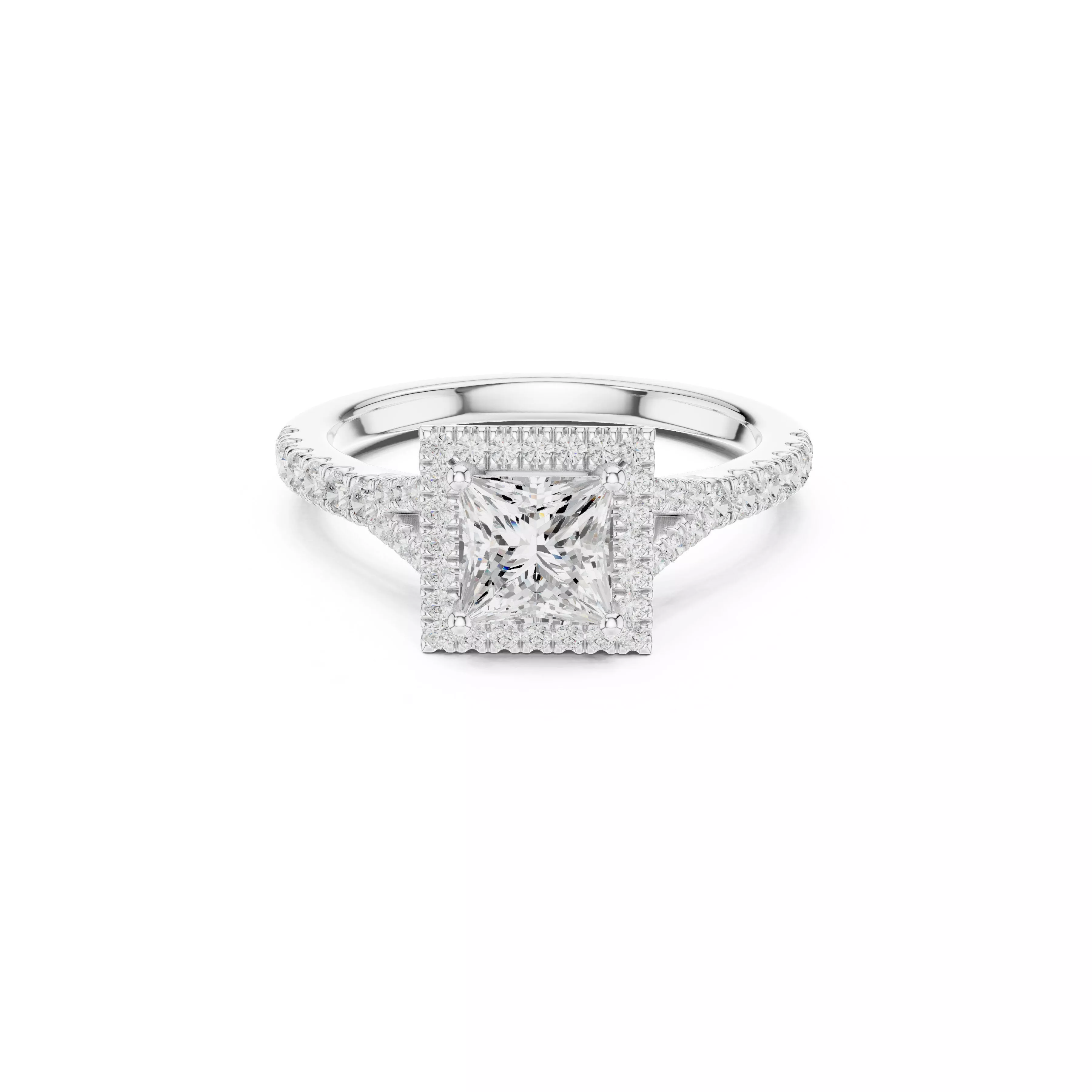 Fine Jewelry Diamond Ring STL 3DM CAD Model 42 3D print model