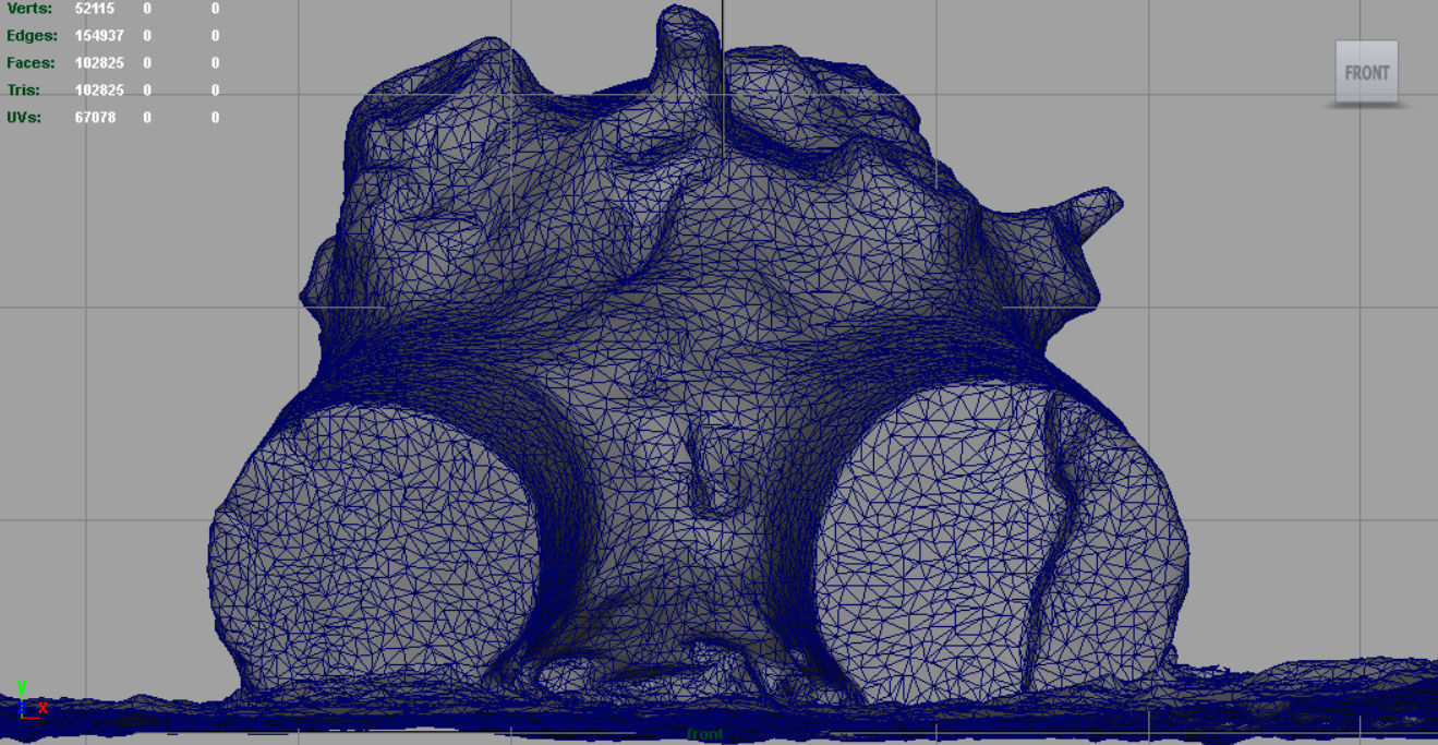 Dead trunk 4 Low-poly 3D model_13