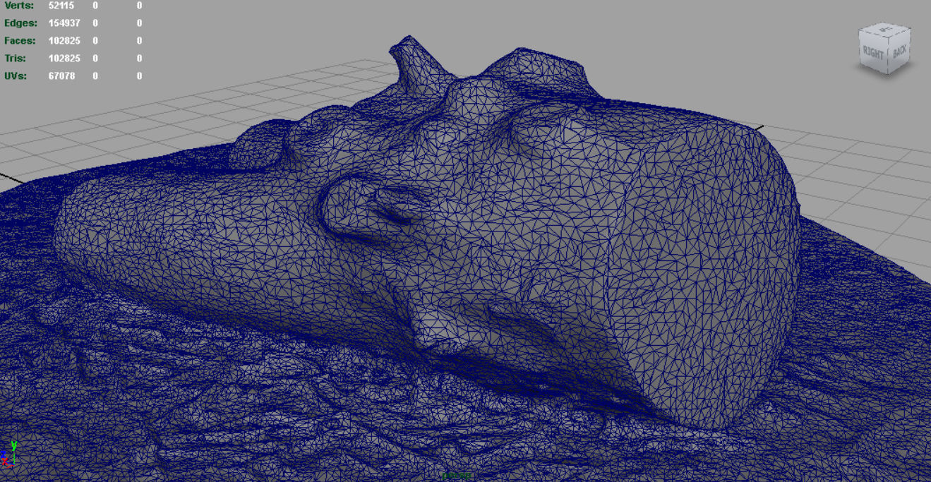 Dead trunk 4 Low-poly 3D model_5