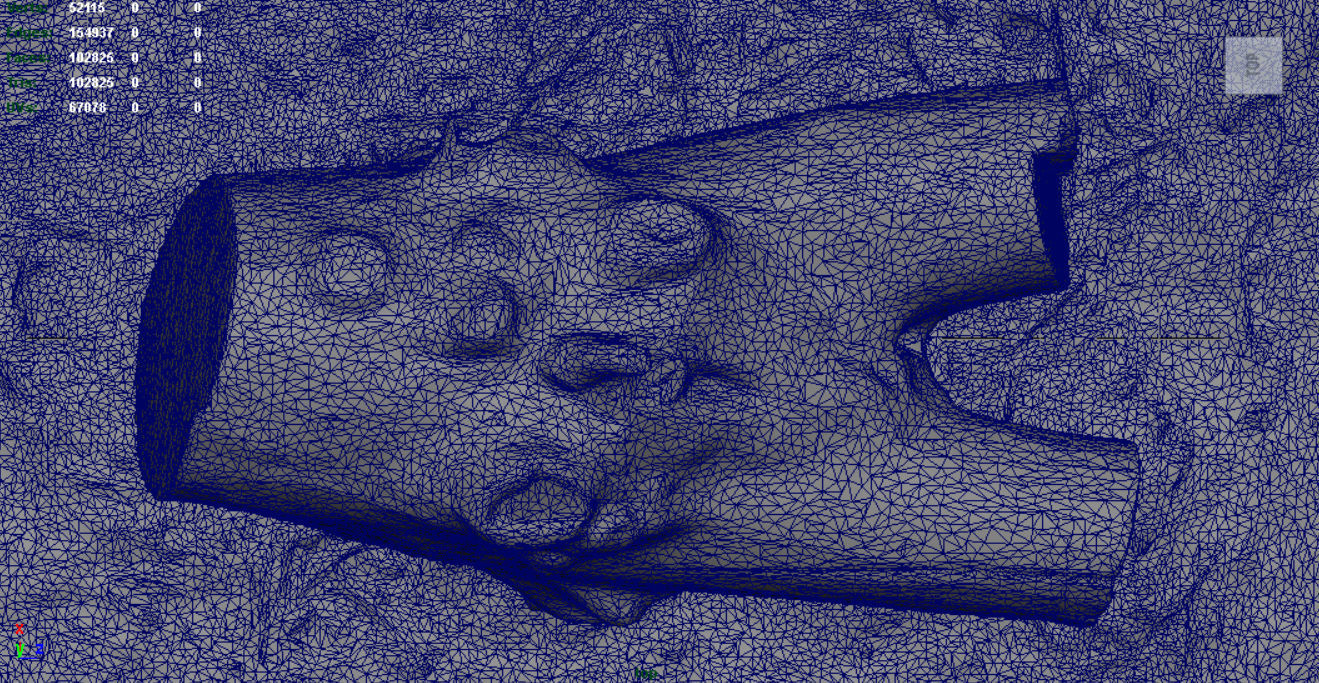 Dead trunk 4 Low-poly 3D model_14