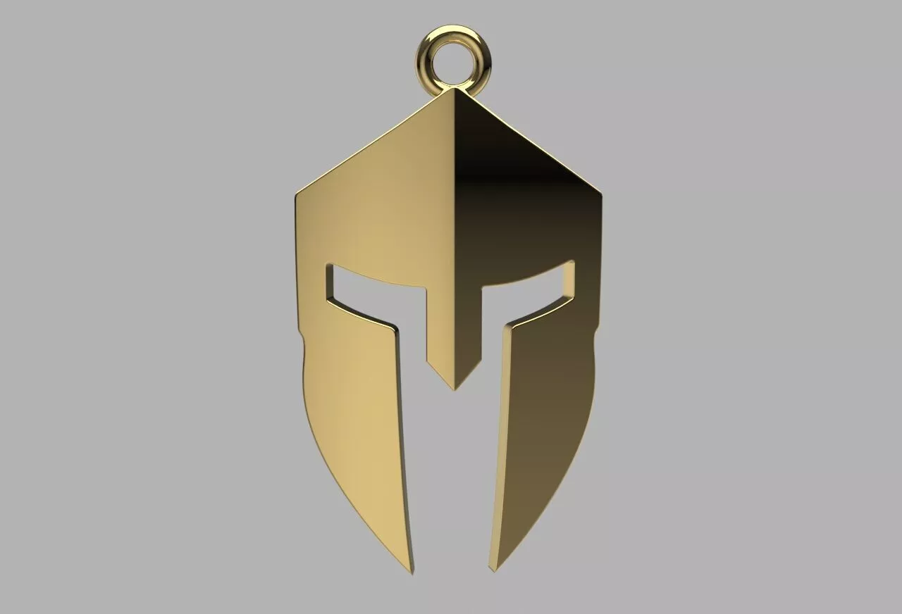 Dije casco espartano - Spartan helmet necklace 3D print model