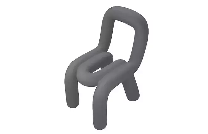 New Form Design Chair v1 001 Low-poly 3D model 3