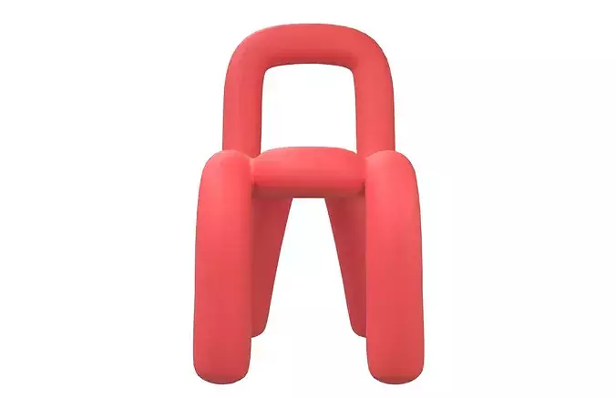 New Form Design Chair v1 002 Low-poly 3D model 2