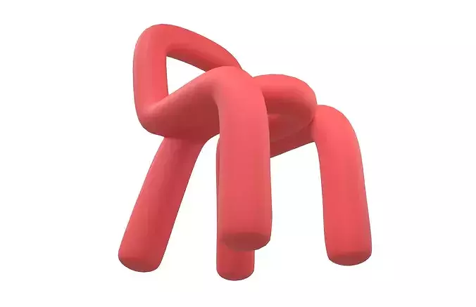 New Form Design Chair v1 002 Low-poly 3D model 3
