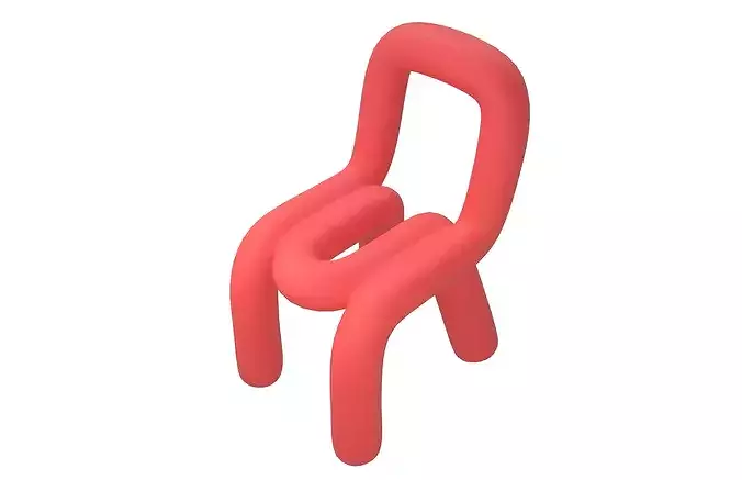 New Form Design Chair v1 002 Low-poly 3D model 4