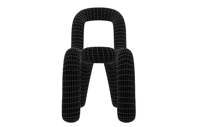 New Form Design Chair v1 002 Low-poly 3D model 7