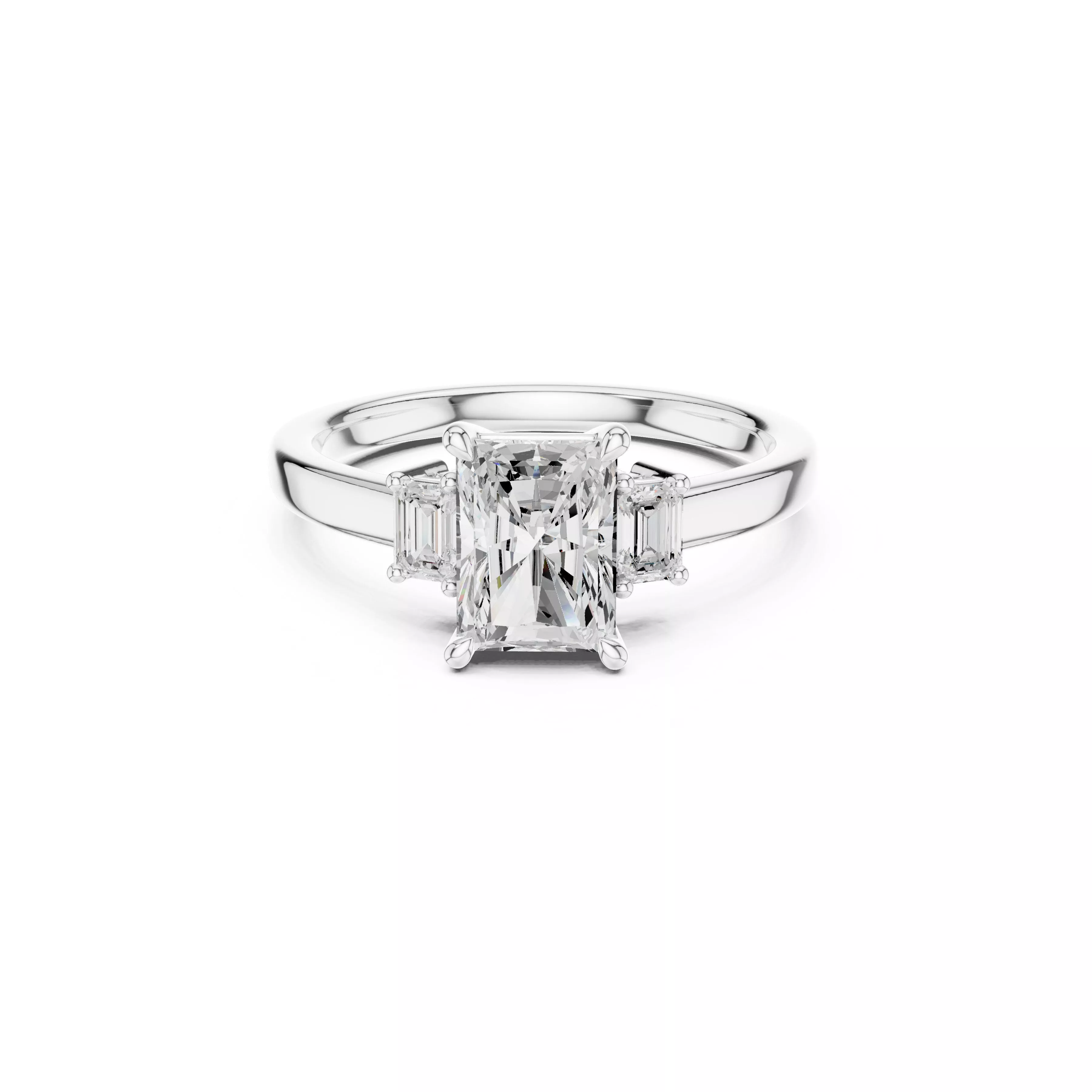 Fine Jewelry Diamond Ring STL 3DM CAD Model 36 3D print model