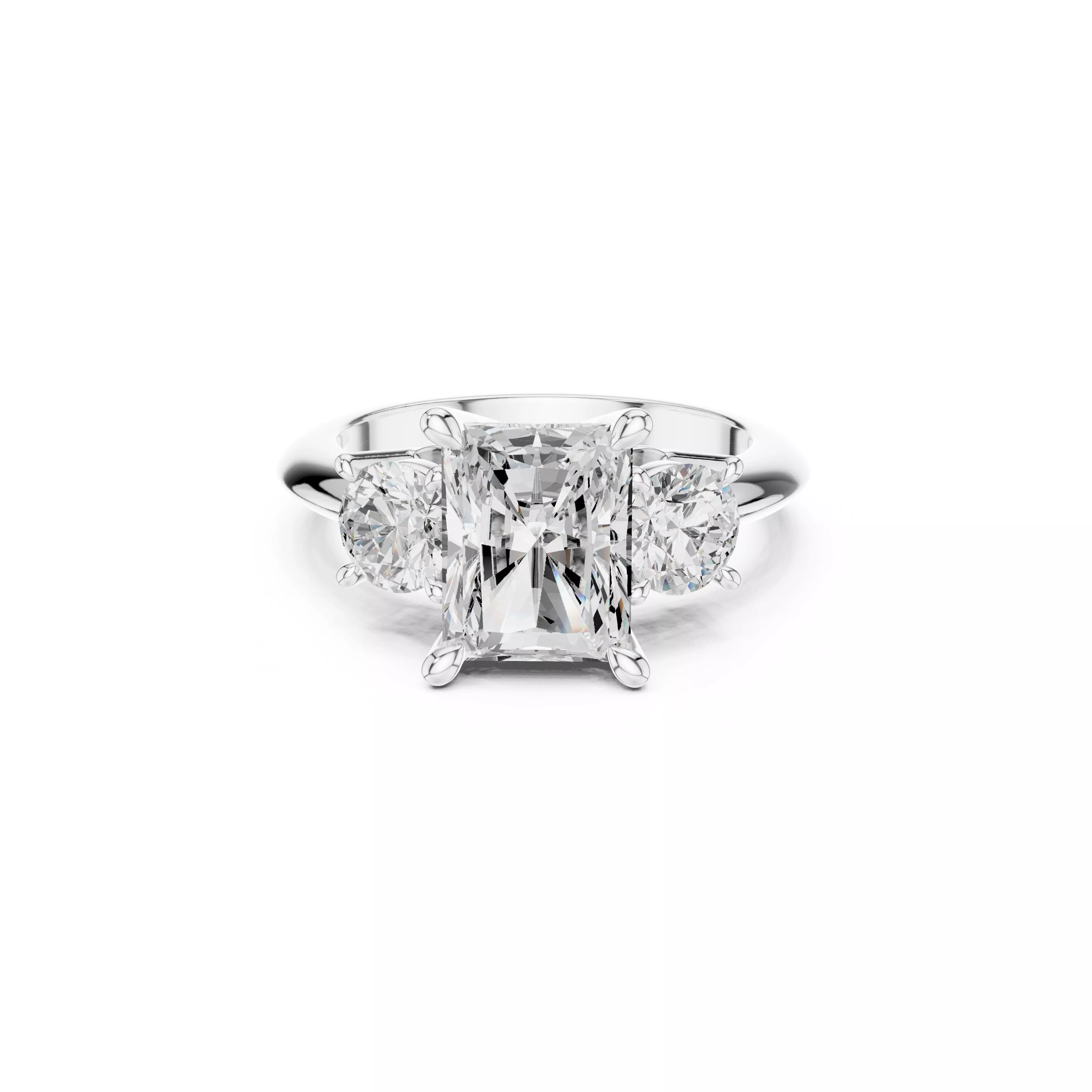 Fine Jewelry Diamond Ring STL 3DM CAD Model 35 3D print model