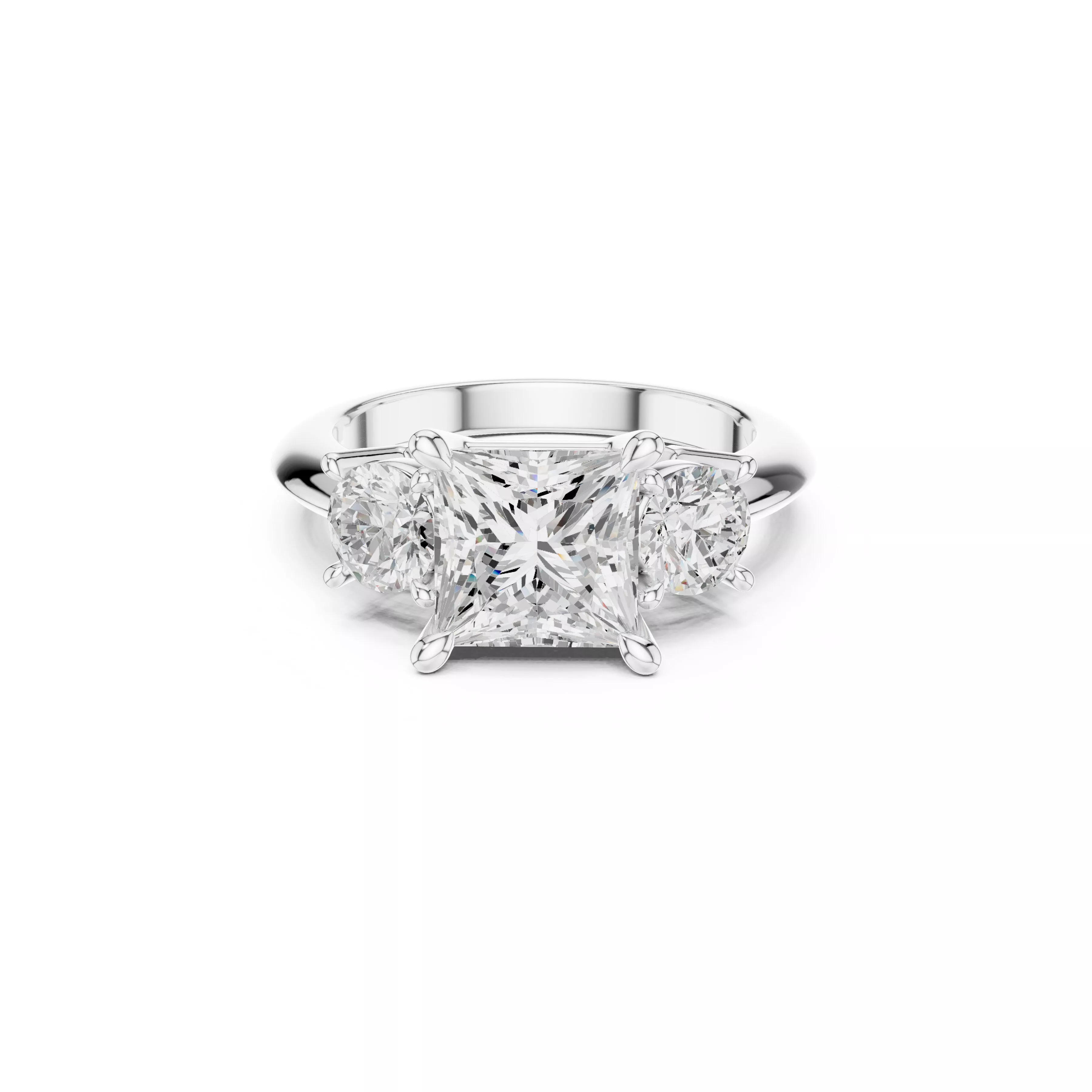 Fine Jewelry Diamond Ring STL 3DM CAD Model 34 3D print model