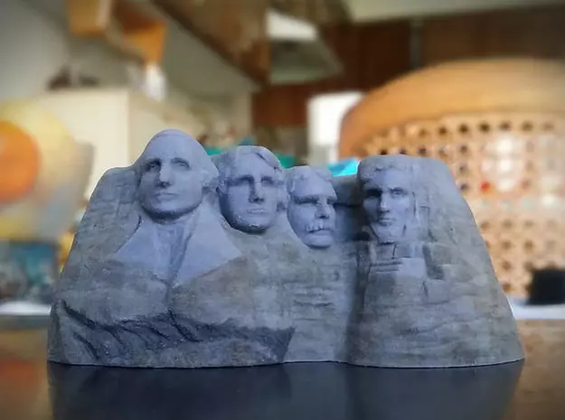 Mount Rushmore 3D print model