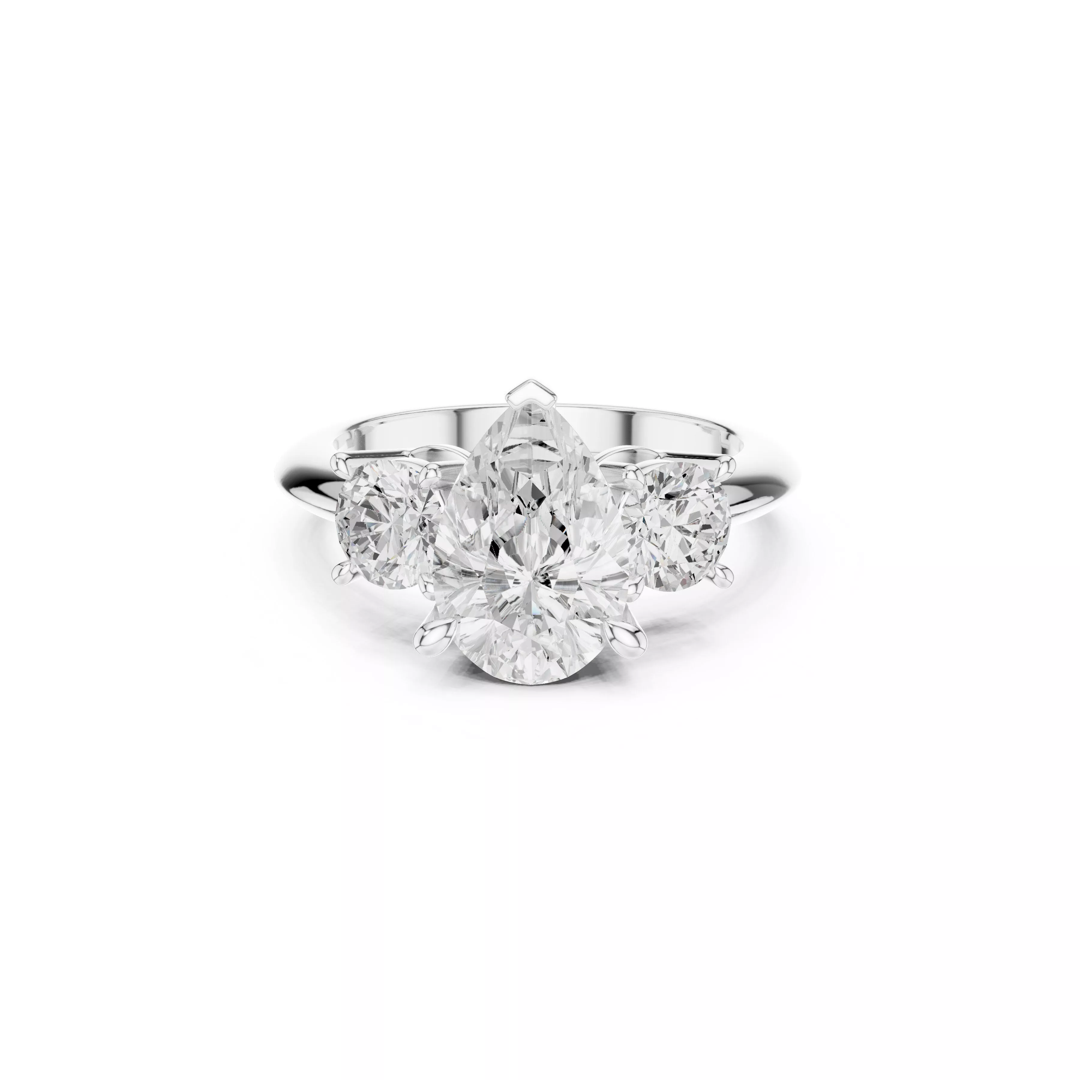 Fine Jewelry Diamond Ring STL 3DM CAD Model 33 3D print model