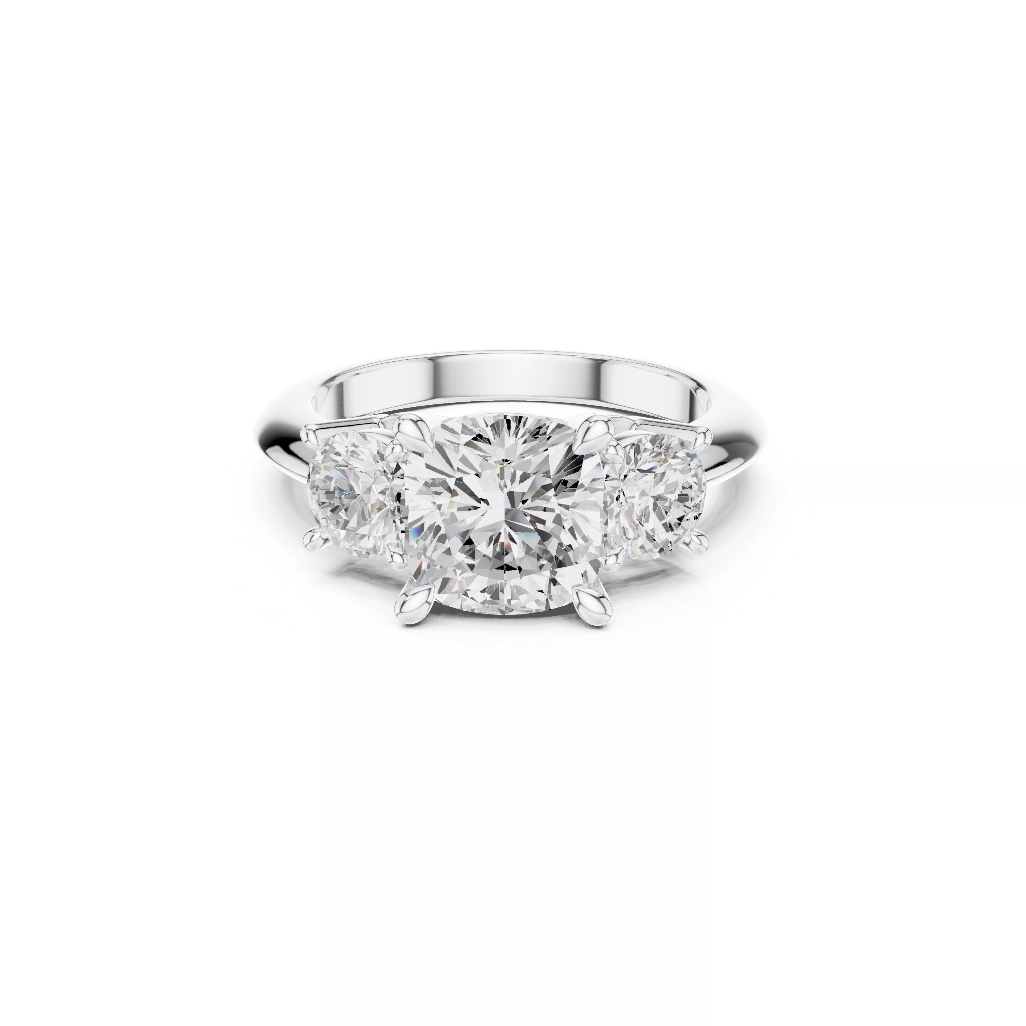 Fine Jewelry Diamond Ring STL 3DM CAD Model 30 3D print model