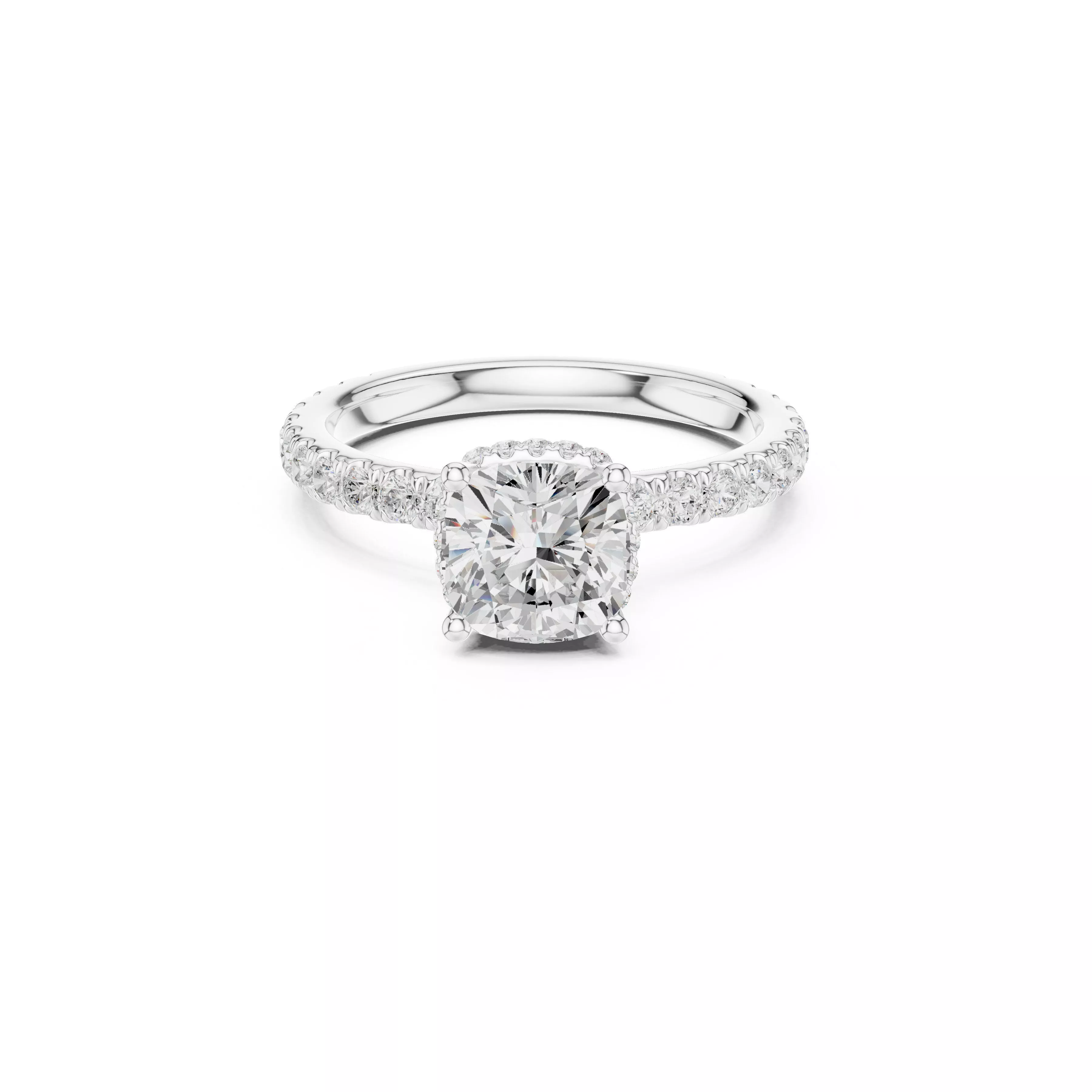 Fine Jewelry Diamond Ring STL 3DM CAD Model 3 3D print model