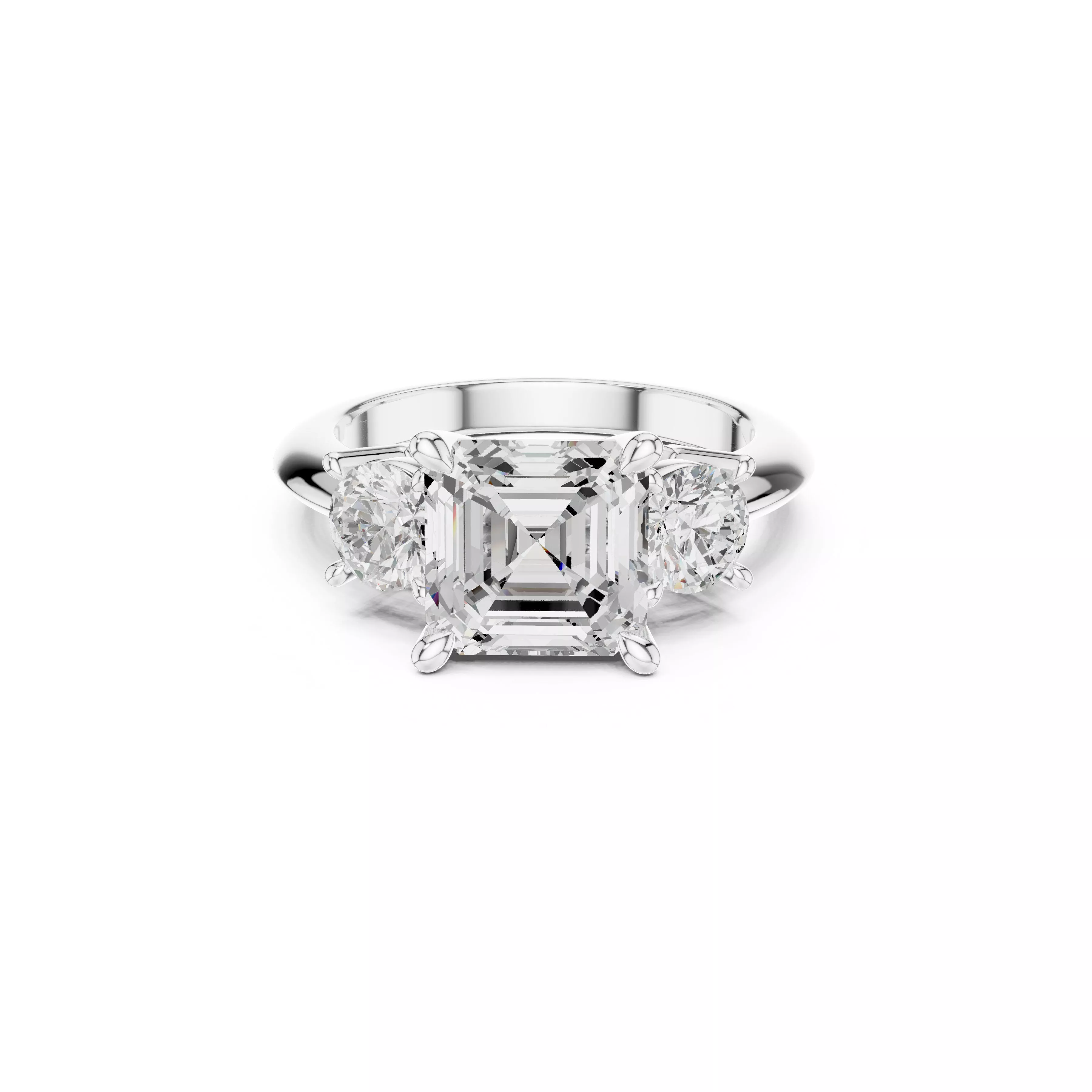 Fine Jewelry Diamond Ring STL 3DM CAD Model 29 3D print model