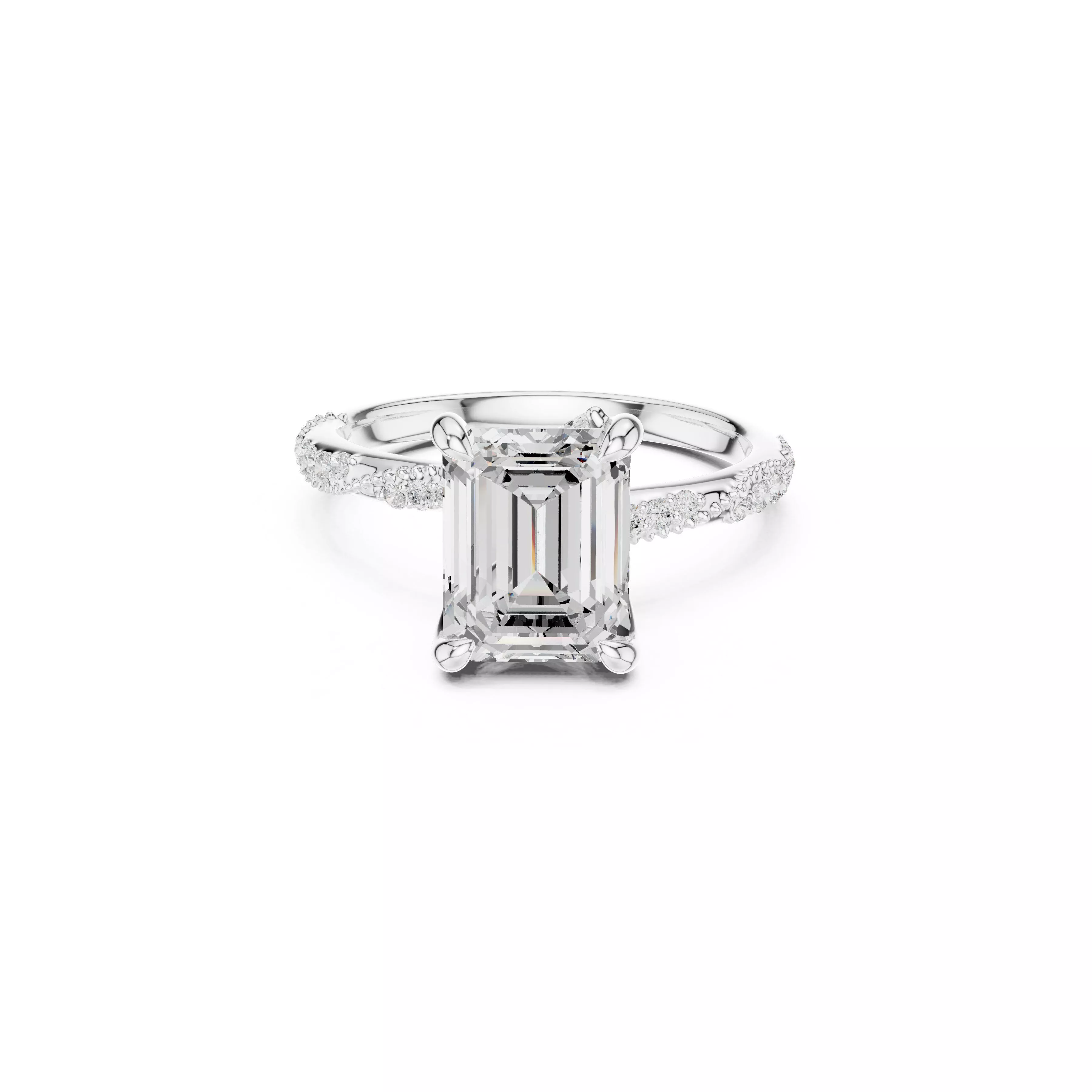 Fine Jewelry Diamond Ring STL 3DM CAD Model 28 3D print model