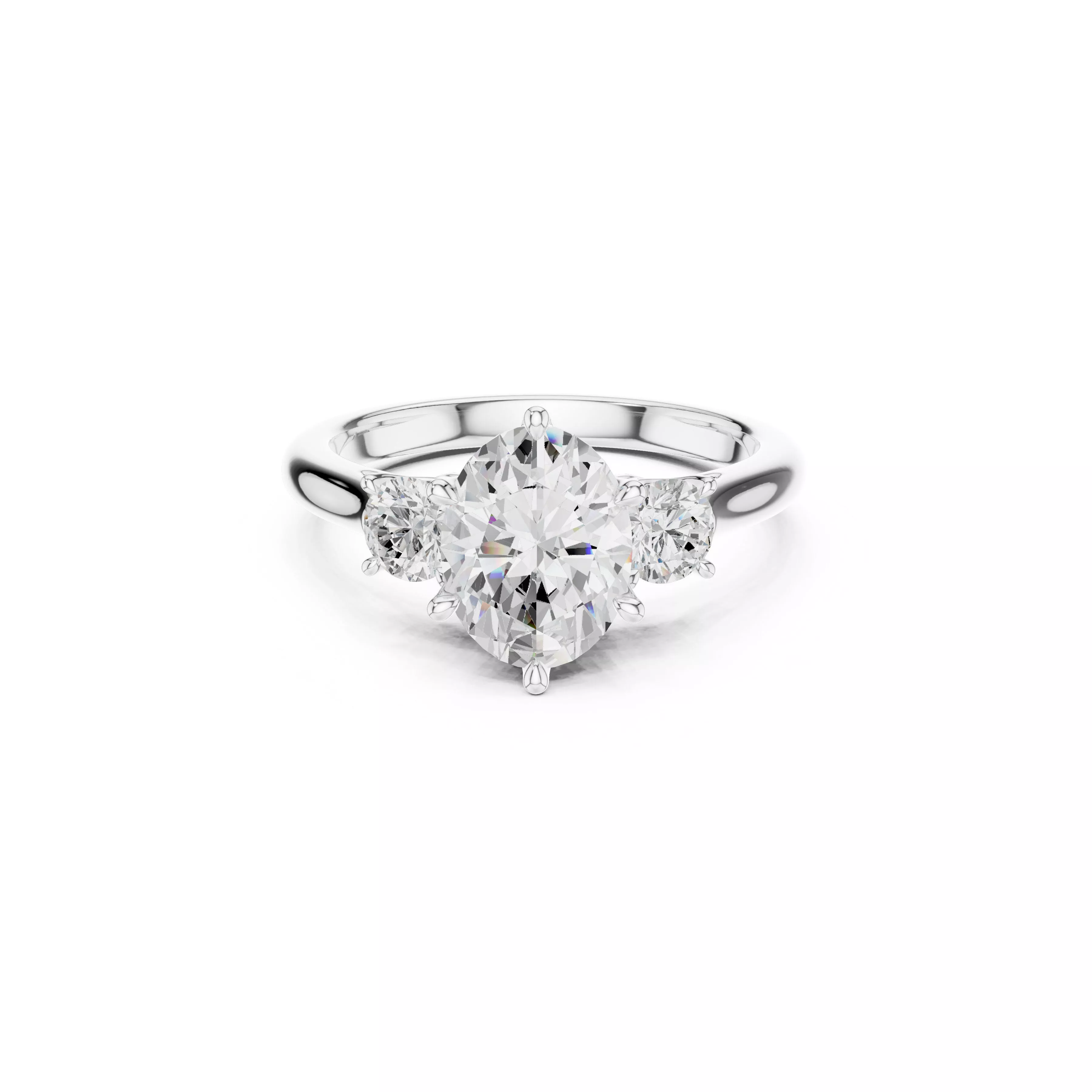 Fine Jewelry Diamond Ring STL 3DM CAD Model 25 3D print model