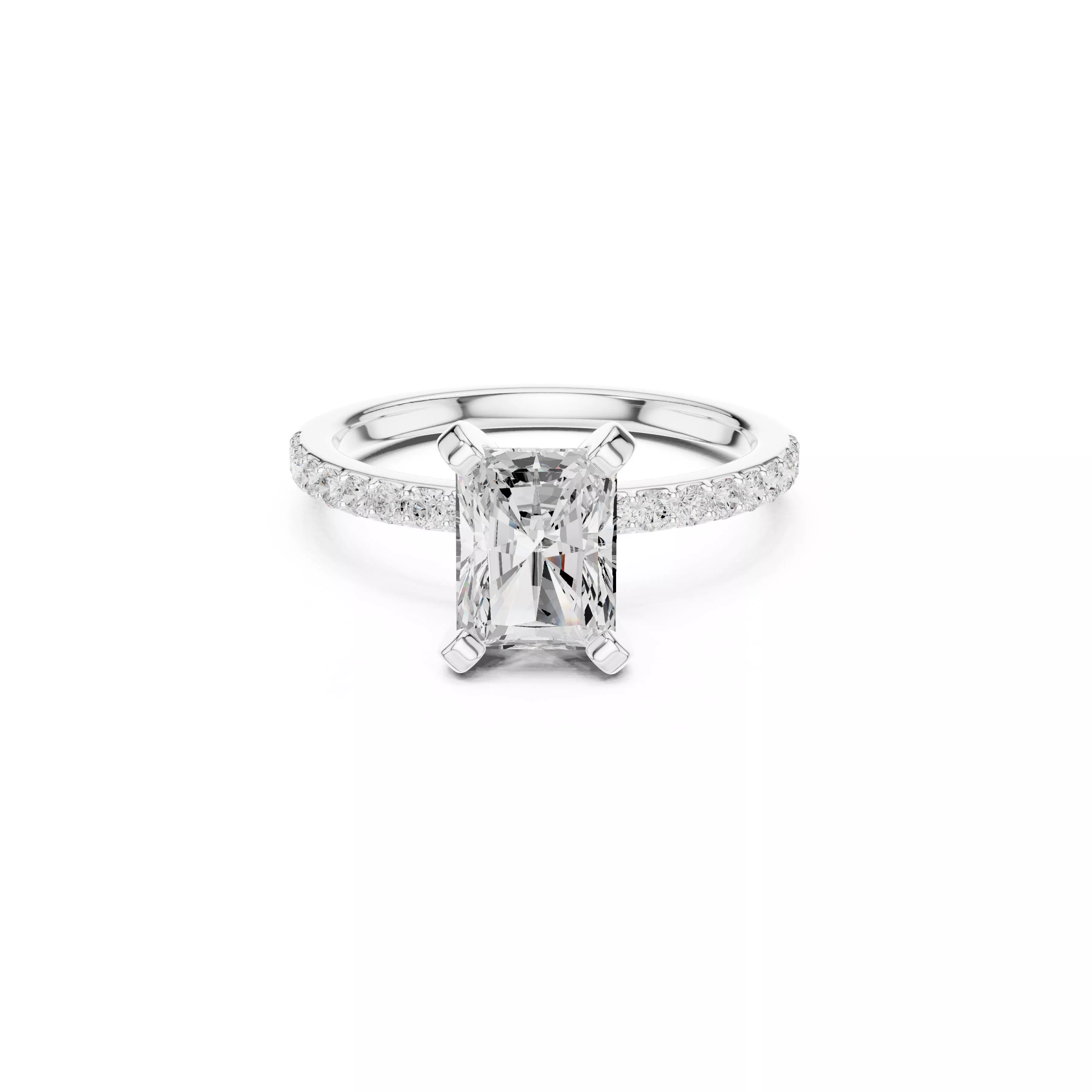 Fine Jewelry Diamond Ring STL 3DM CAD Model 21 3D print model