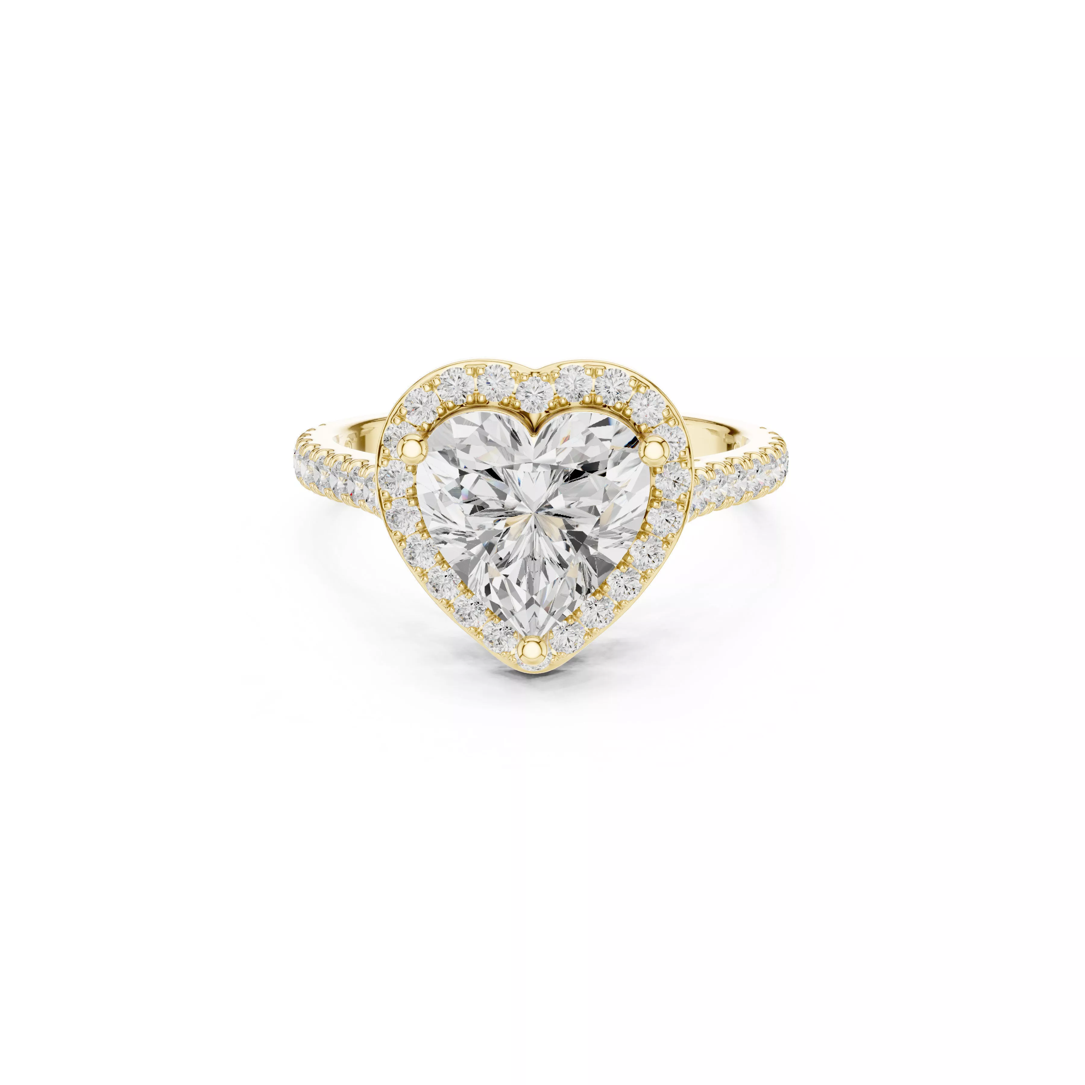 Premium Custom Fine Jewelry Diamond Ring Gold Band STL 3DM 23 3D print model