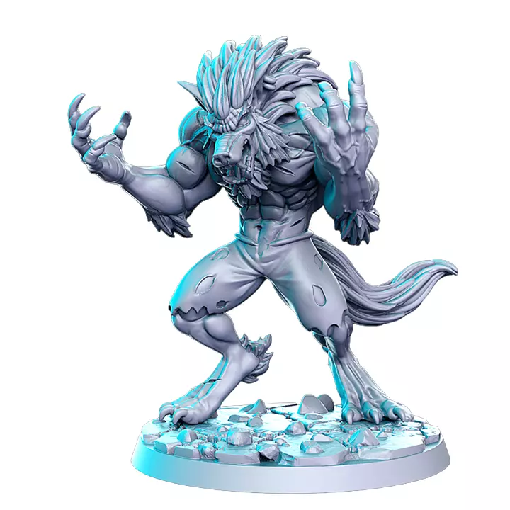 Brule Transforming Werewolf X - Heroic Scale Miniature 3D print model