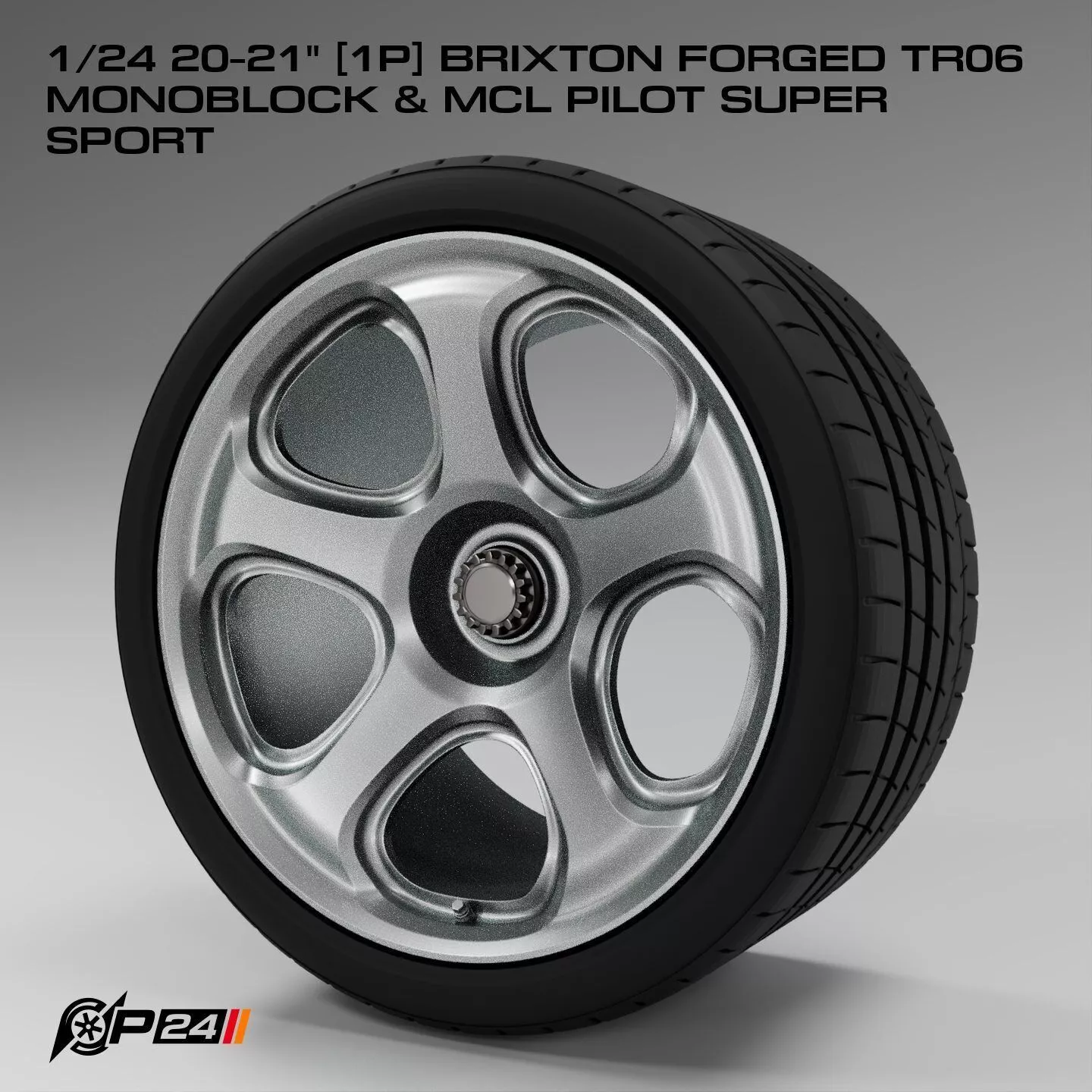 1-24th 20-21 inches 1P Brixton Forged TR06 Monoblock and MCL ... 3D print model