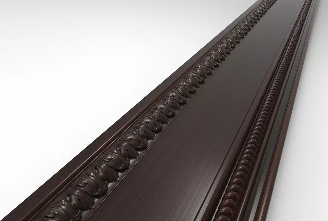 Luxury Wooden Cornice Molding 3D Model 3D model