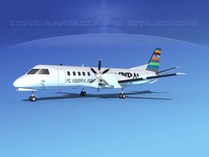 SAAB 2000 BRA 3D model