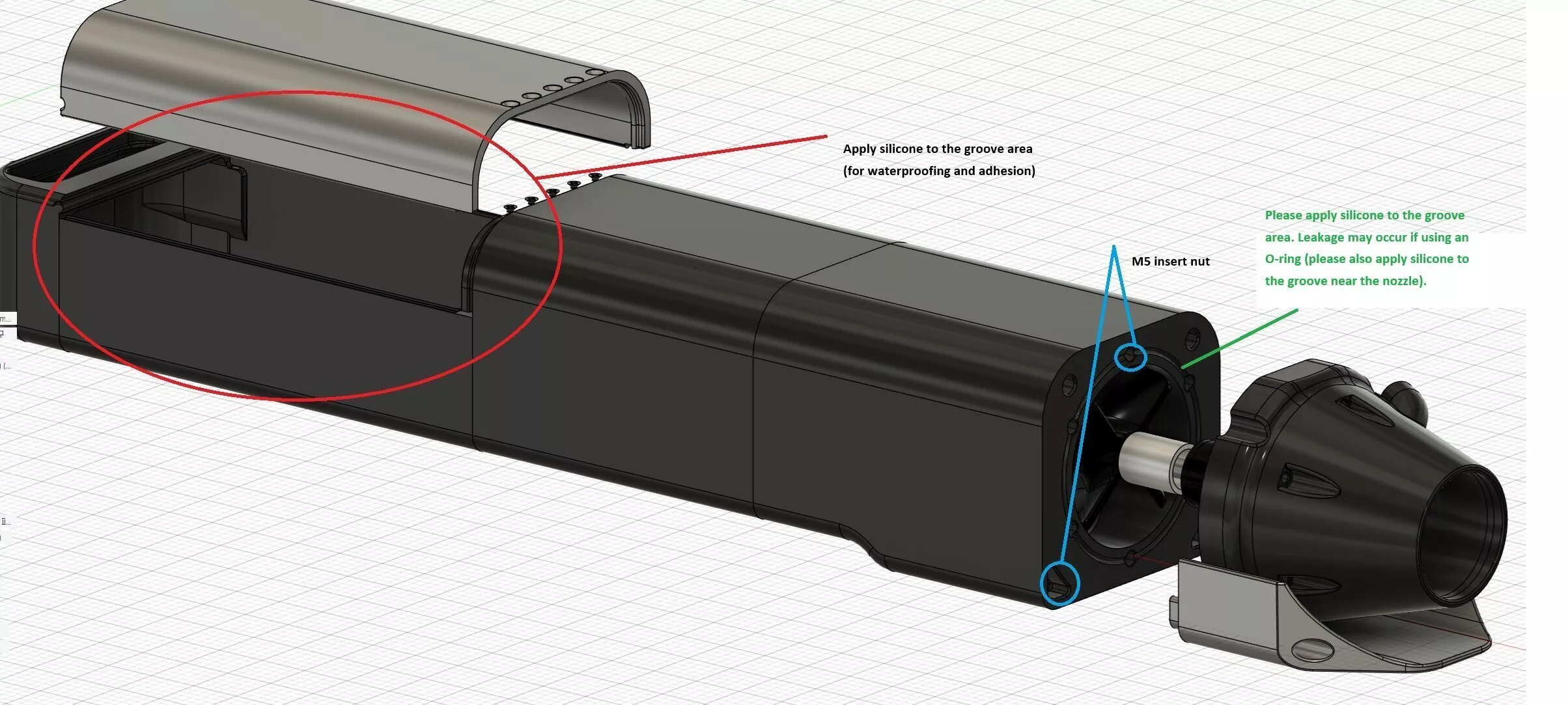 85mm DIY Waterjet 3D print model