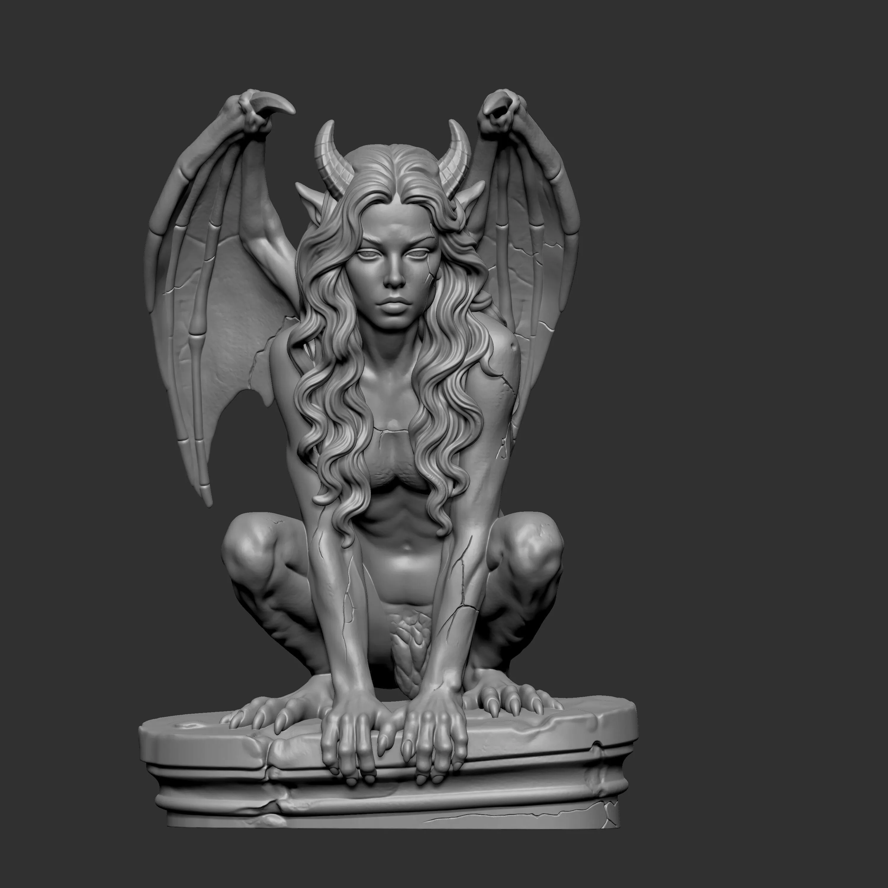 Gargoyle Woman 3D print model