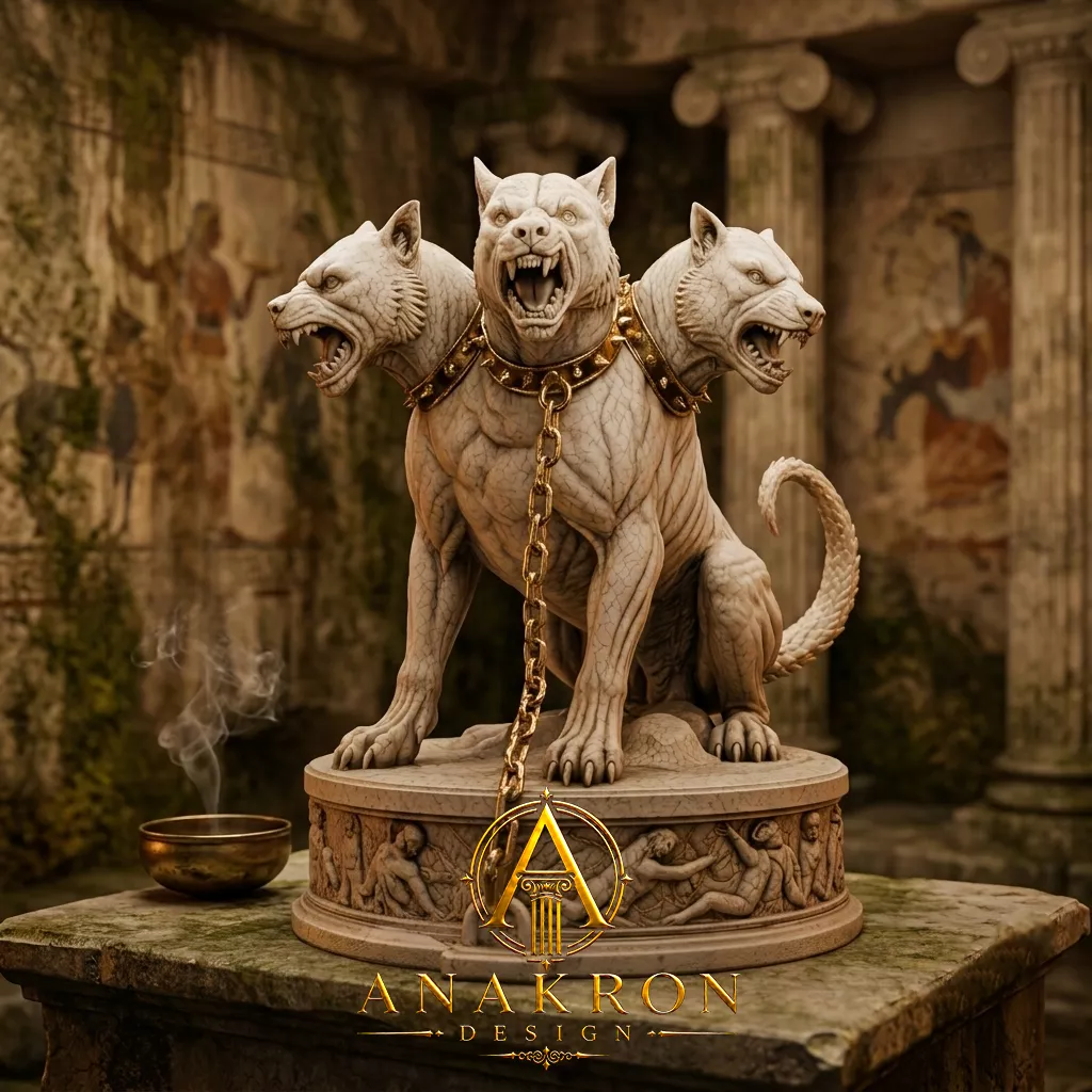 Cerberus Hound of the Underworld Statue 3D print model