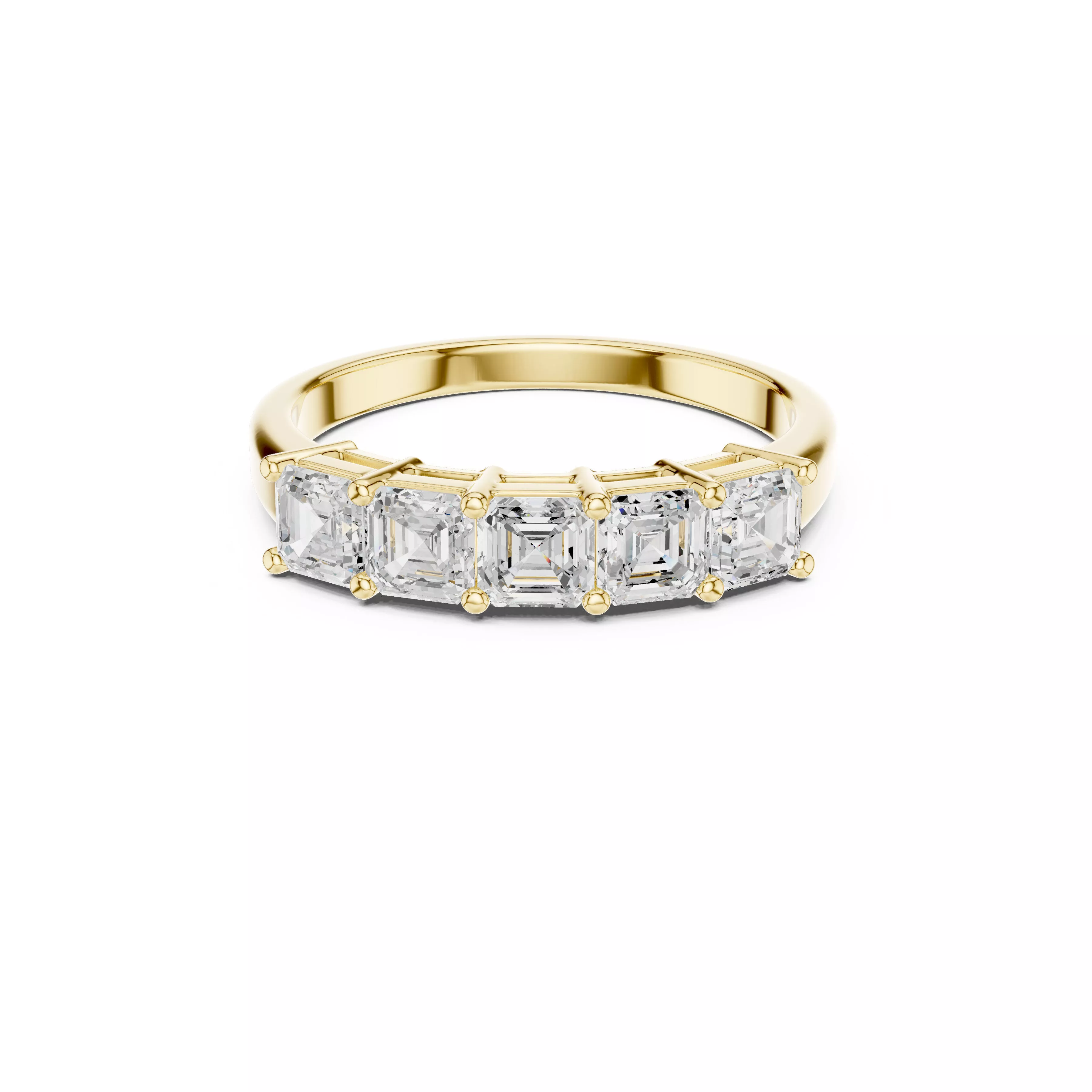 Classic Diamond Engagement Ring Band Production Ready STL 3DM 3D print model
