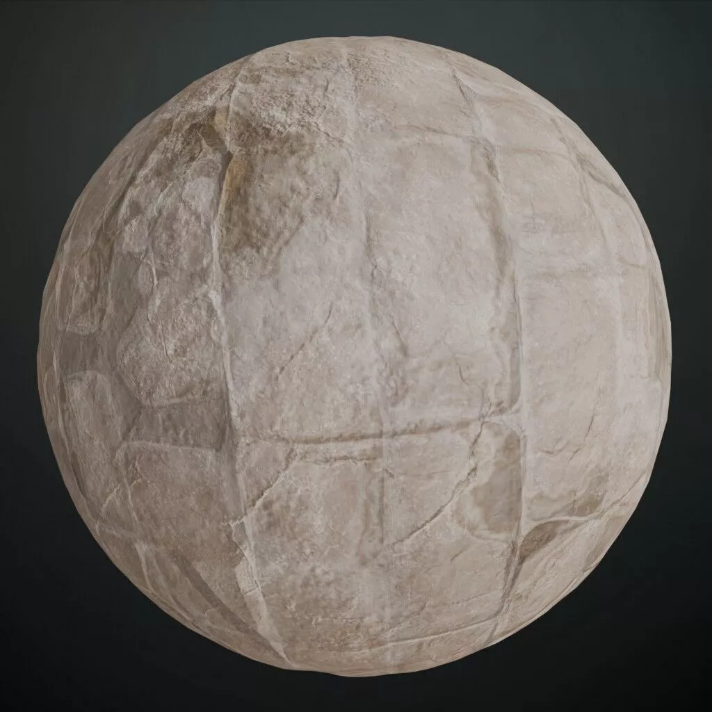 Fort Wall Ancient Castle Stone Fortress PBR Material Seamless Texture