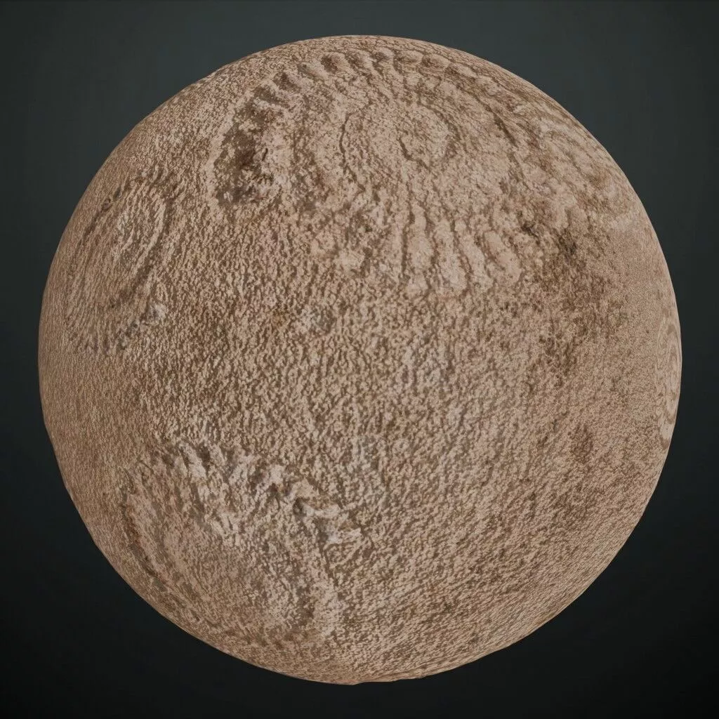 Fossil Rock Ancient Prehistoric Stone PBR Material Seamless Texture