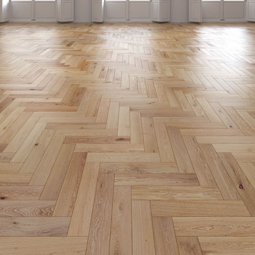 Oak Herringbones floor 3D model