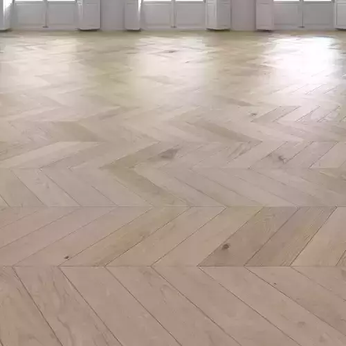 Oak Chevron light floor