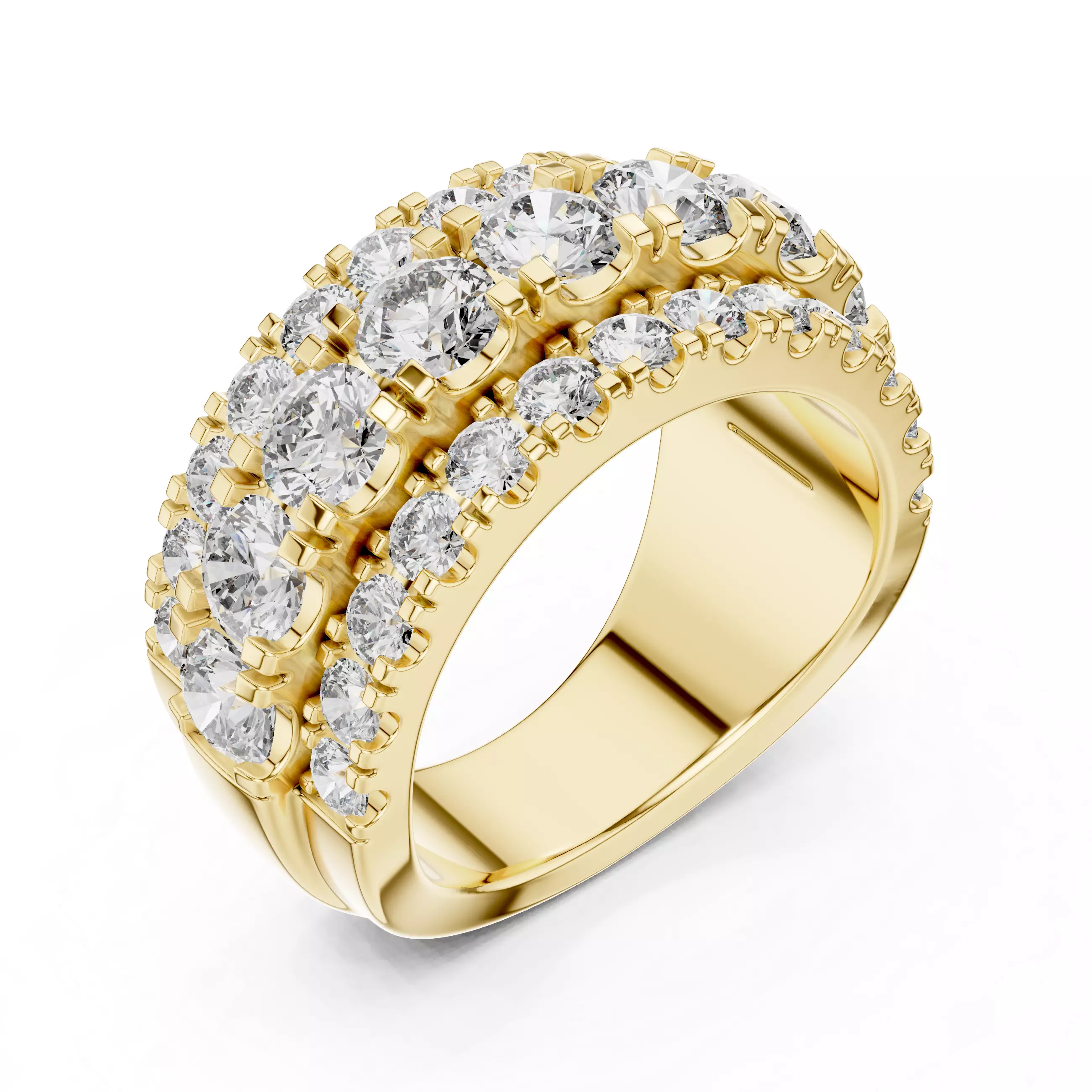 Women Ring Render 3dm STL MP4 Details 3D print model
