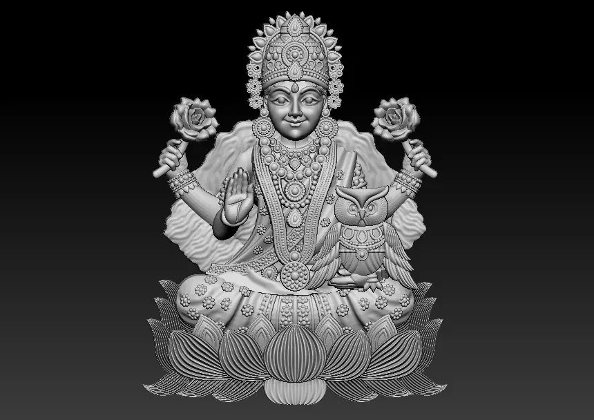 Laxmi Mata 3D print model 3D print model