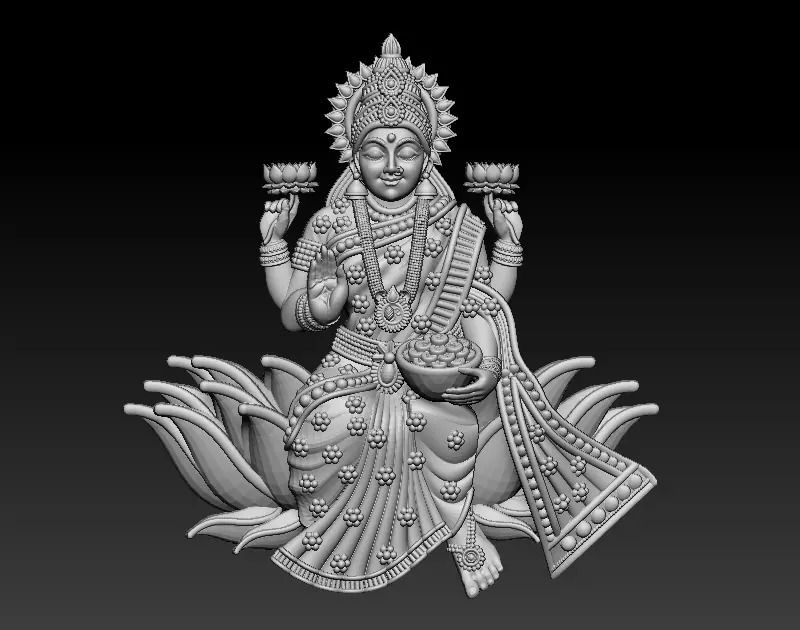 Laxmi Mata 3D print model 3D print model