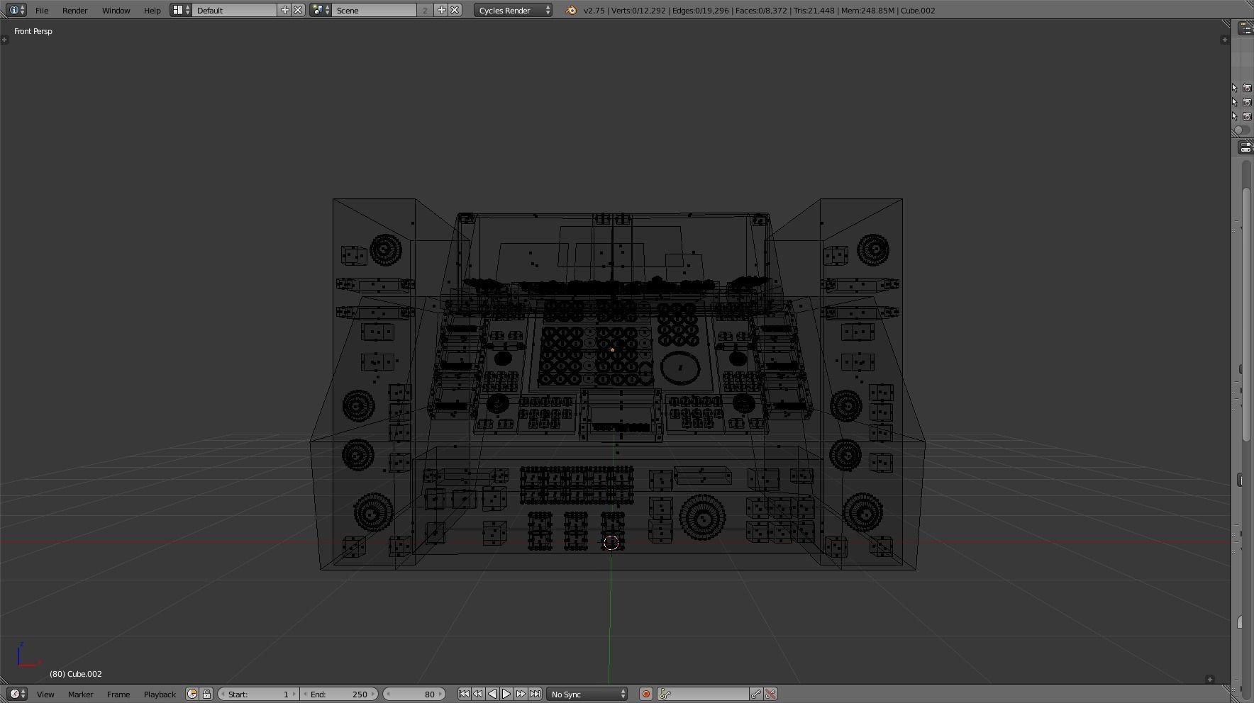 Computer Retro Super Machine PBR Electronics Sci Fi Prop Envir Low-poly 3D model_6