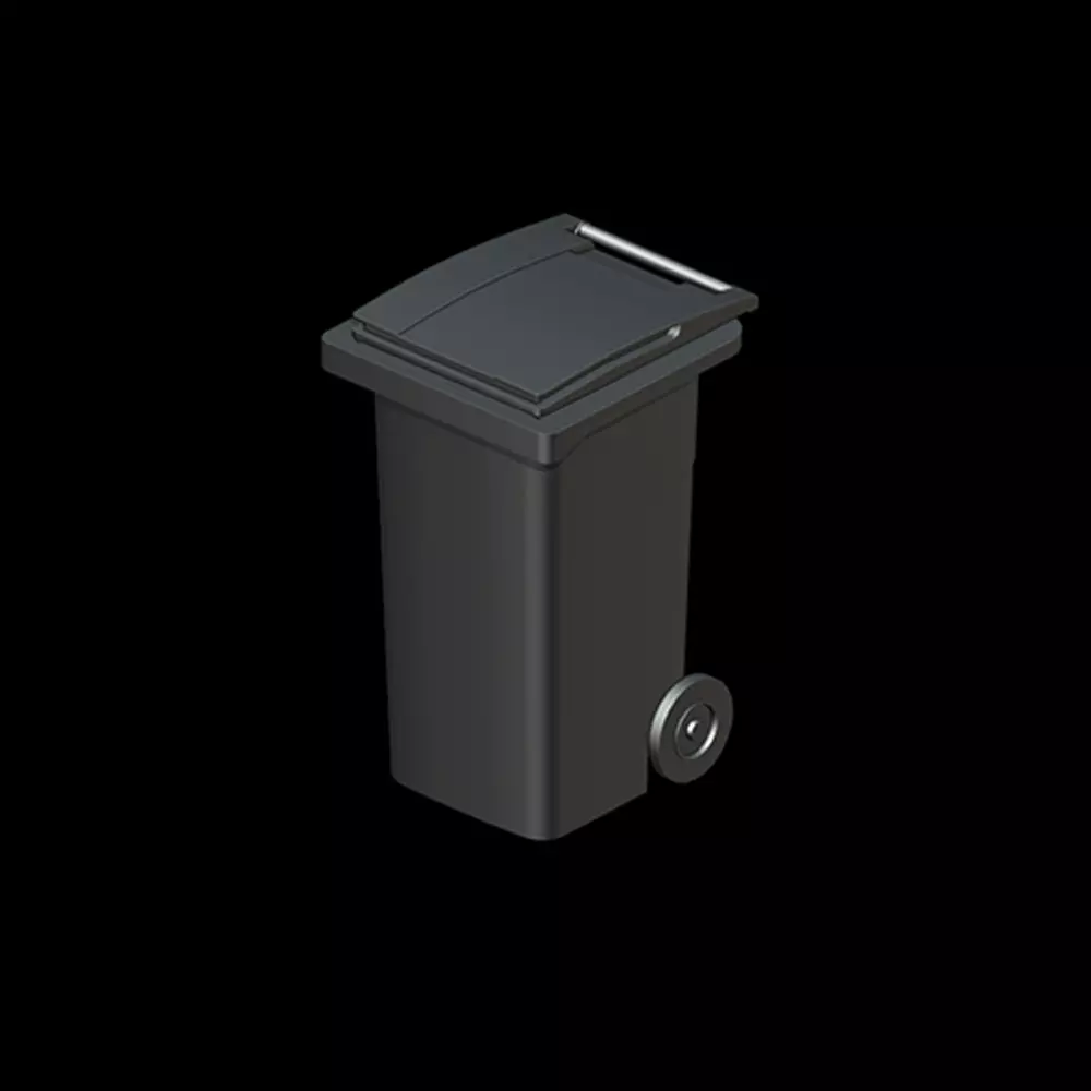Garbage Container Plastic Trash Can 120 Liter 3D print model