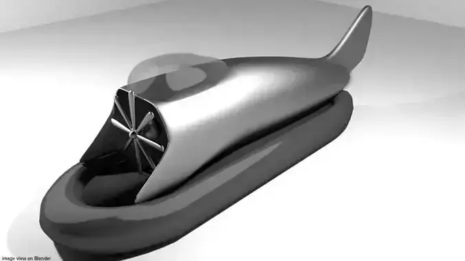 Hovercraft - Futurastic 3D model