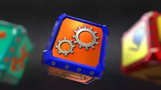 Game-Ready Parts and Components Resource Crate Asset