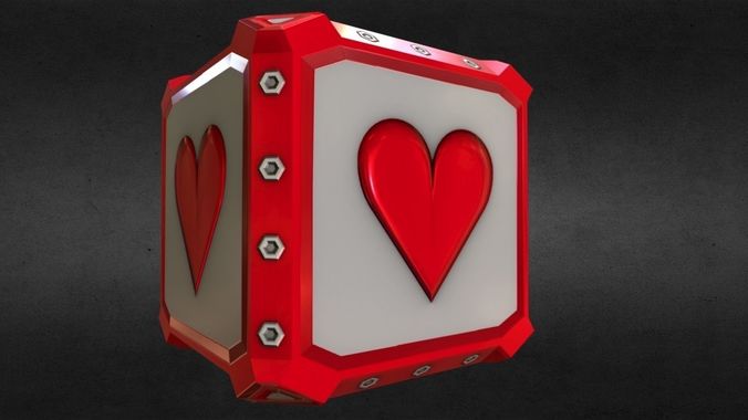 Game-Ready Health Life Resource Crate Asset Low-poly 3D model