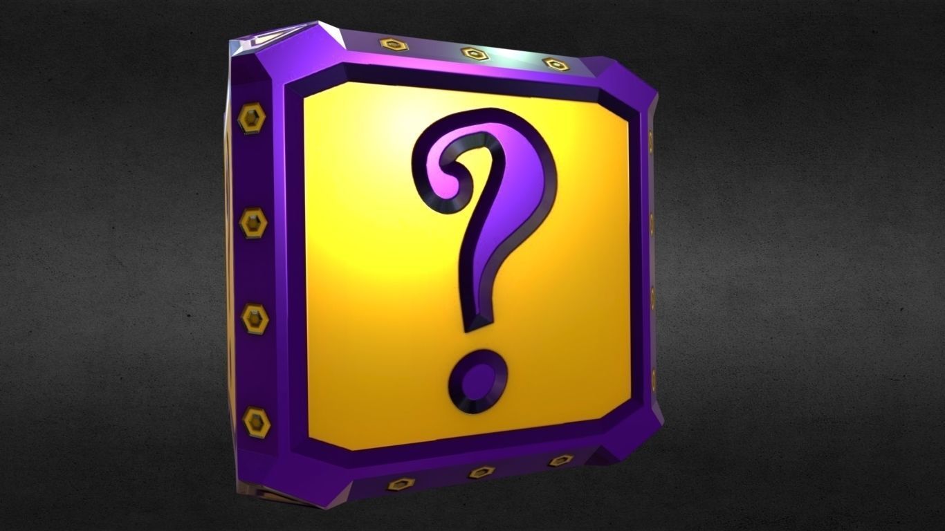 Game-Ready MYSTERY BOX Asset Low-poly 3D model_1