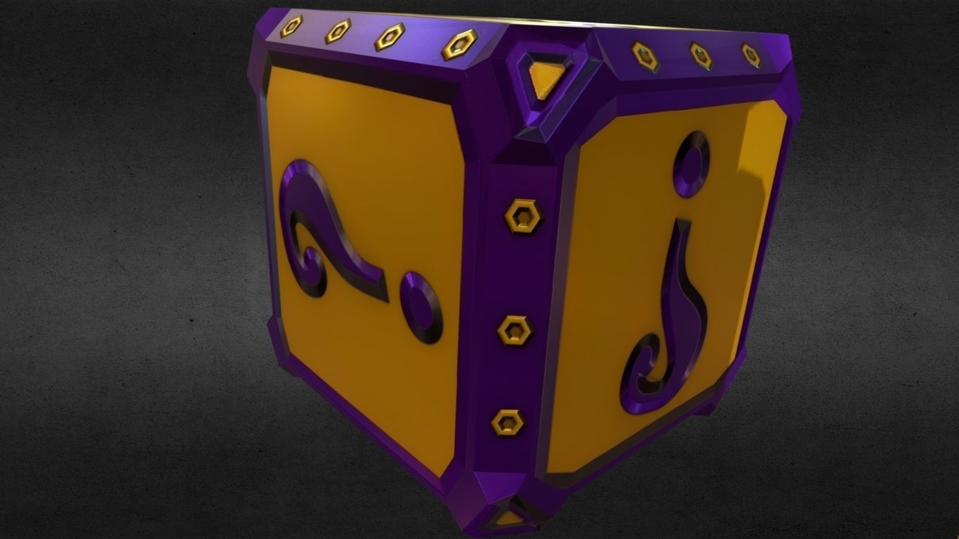 Game-Ready MYSTERY BOX Asset Low-poly 3D model_2
