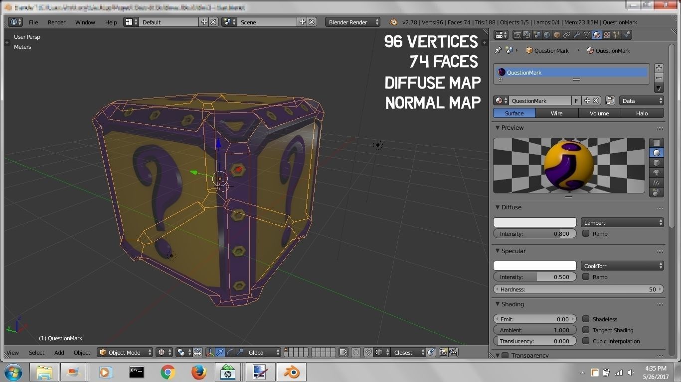 Game-Ready MYSTERY BOX Asset Low-poly 3D model_4