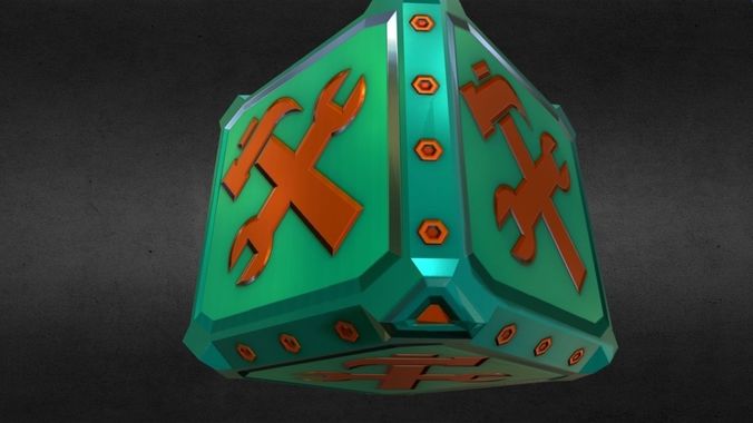 Game-Ready Tools Resource Crate Asset Low-poly 3D model