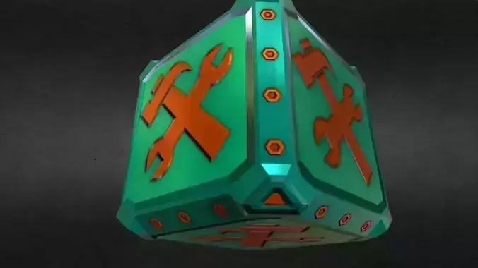Game-Ready Tools Resource Crate Asset Low-poly 3D model